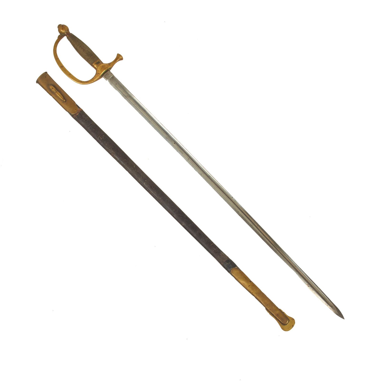 Buy Original U.S. Civil War M-1840 Musicians Sword by Ames Mfg. Co. with Scabbard - Dated 1864 | Original Firearms Antique For Sale