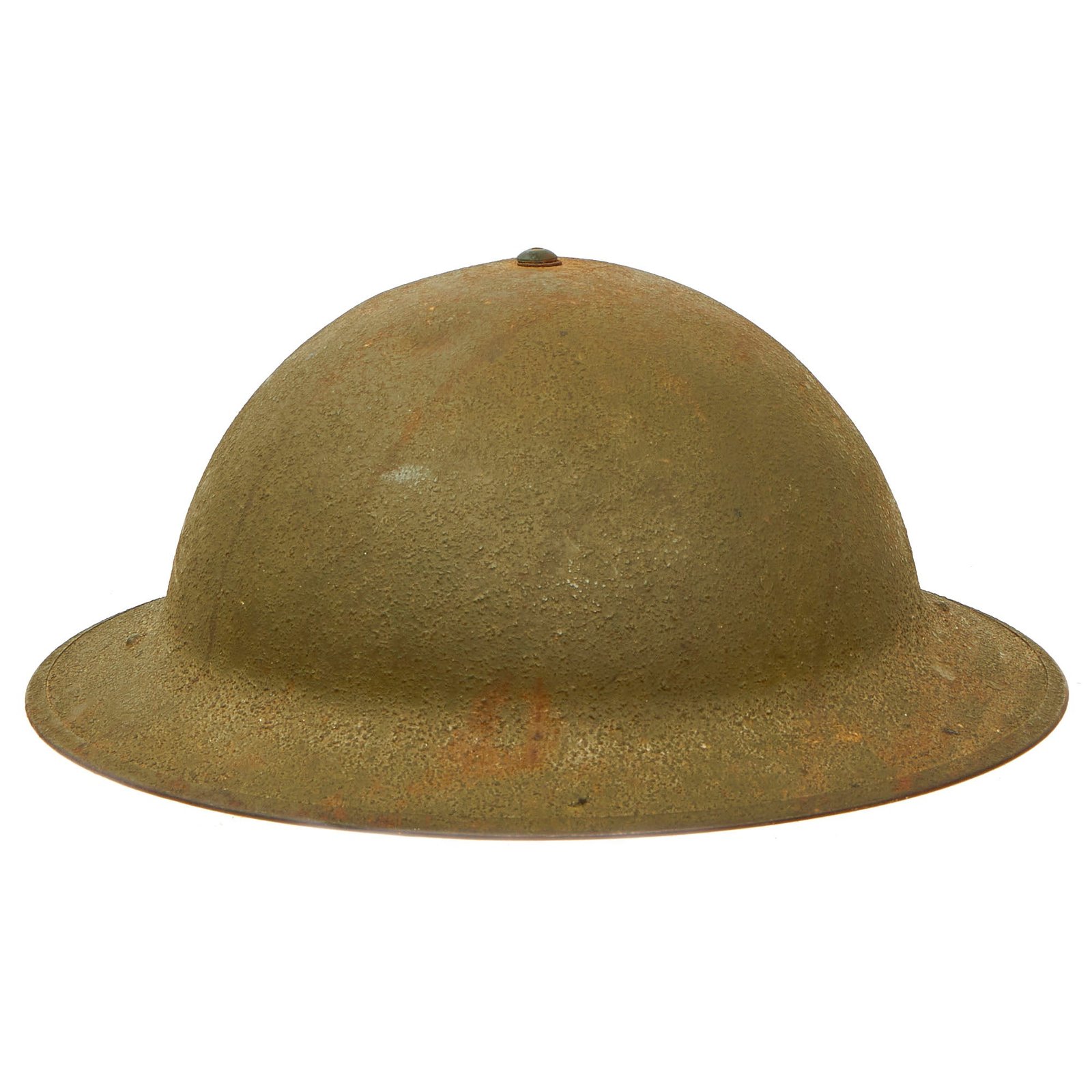 Buy Original U.S. WWII M1917A1 Kelly Helmet with Textured Paint - Complete | Original Firearms Antique For Sale