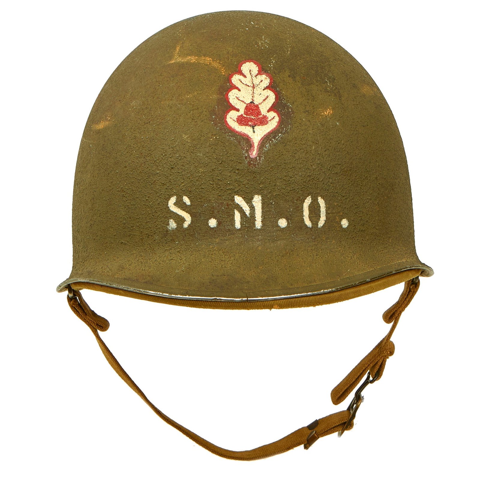 Buy Original WWII U.S. Navy Medical Corps Senior Medical Officer Jan. 1942 McCord M1 Fixed Bale Helmet with Rare 1st Pattern Hawley Paper Liner | Original Firearms Antique For Sale