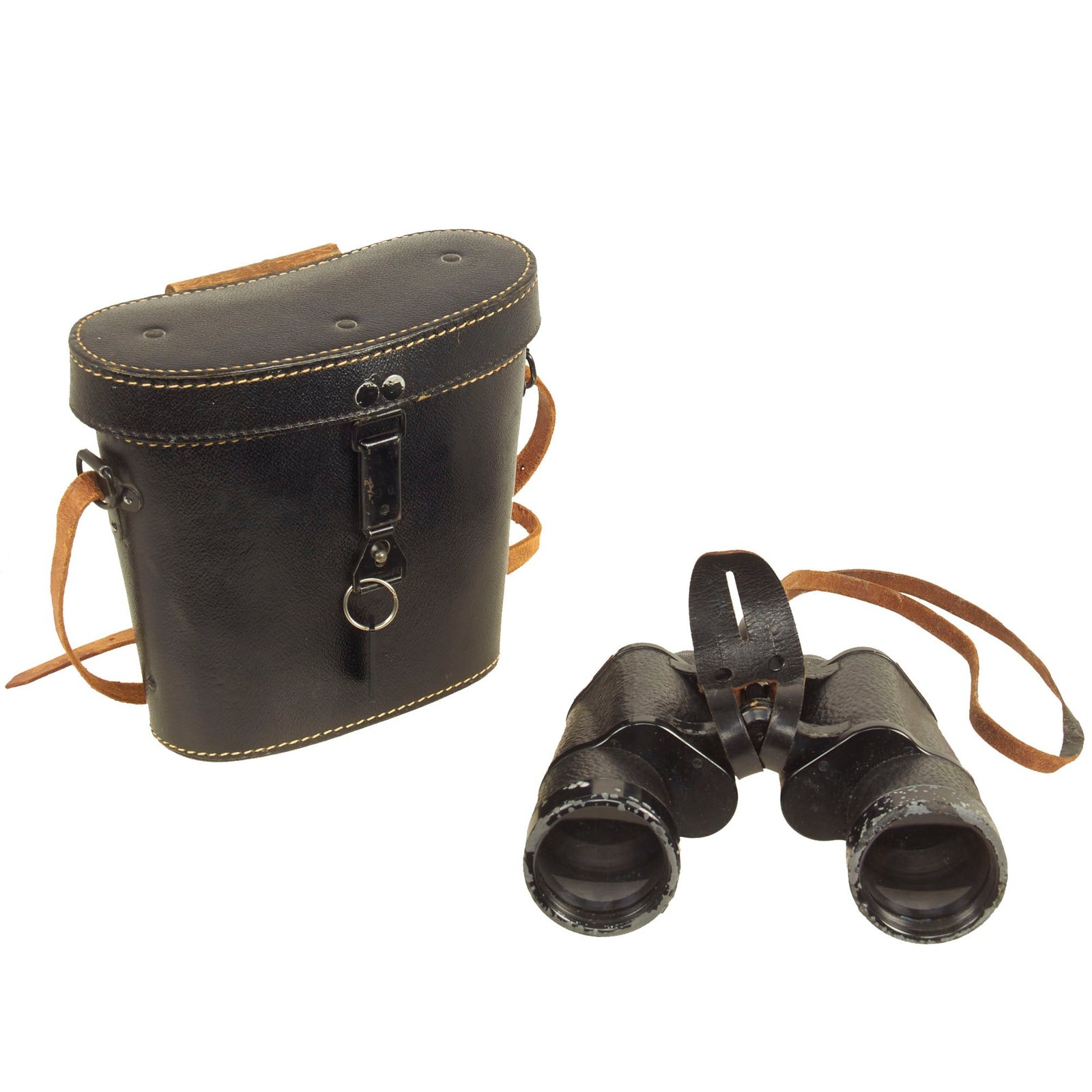 Buy Original German WWII Carl Zeiss Jena 10x50 Dienstglas Binoculars with Leather Case dated 1939 | Original Firearms Antique For Sale