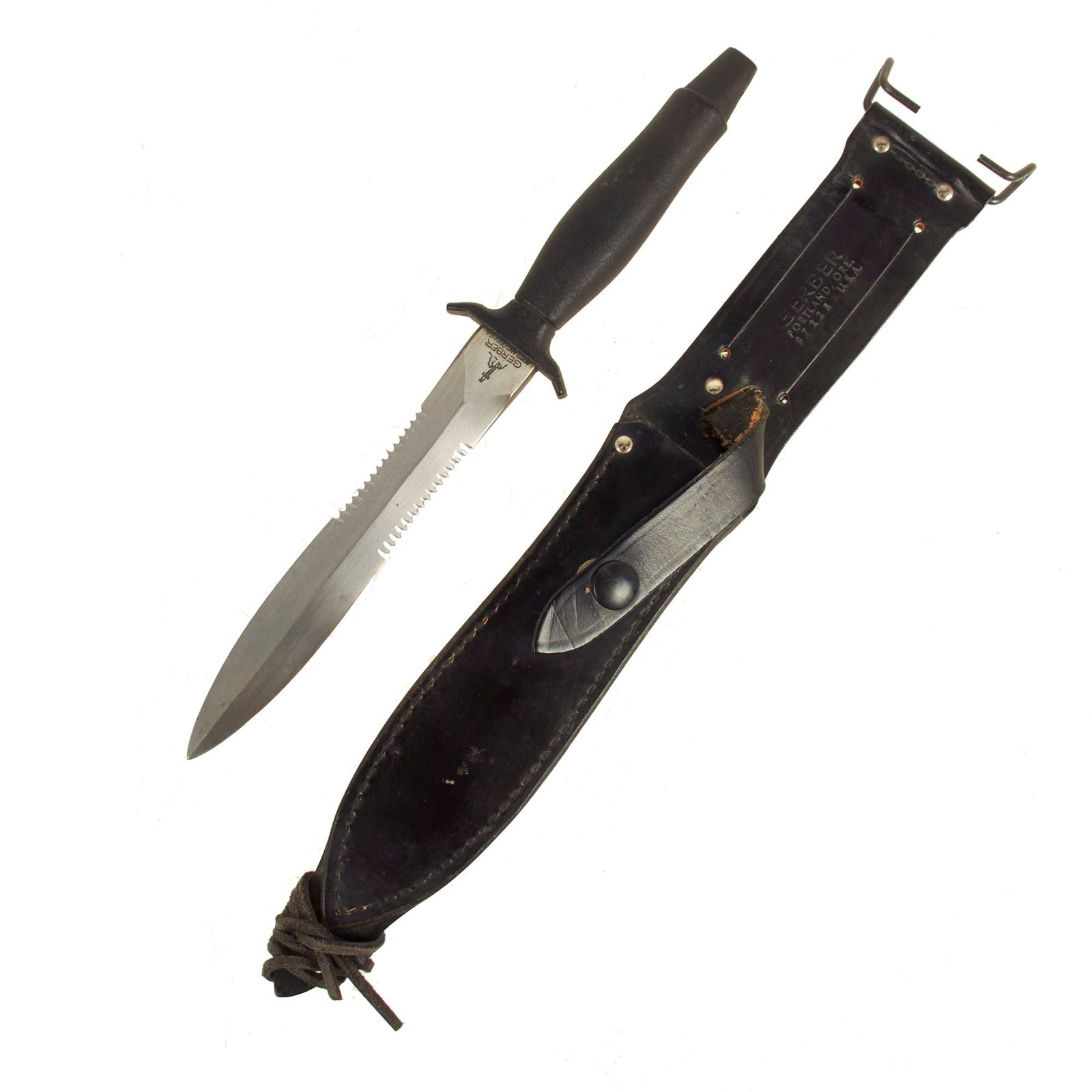 Buy Original U.S. Cold War Era Gerber MkII Fighting Survival Knife with Scabbard - Serial 070387 Made in 1978 | Original Firearms Antique For Sale