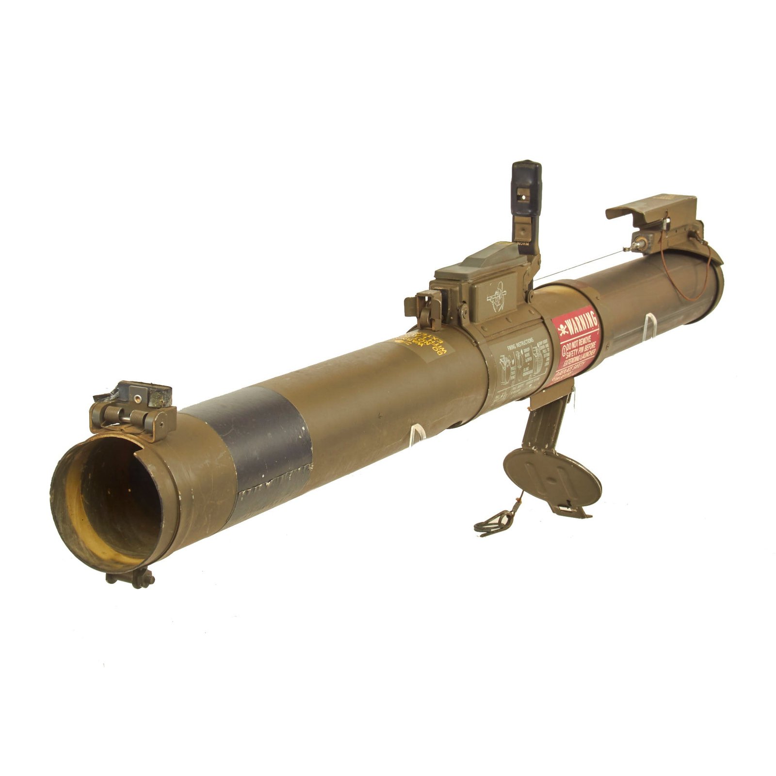 Buy Original U.S. Vietnam War INERT Rare Gen 1 M72 Light Anti-Armor Weapon LAW Tube - Dated 1968 | Original Firearms Antique For Sale