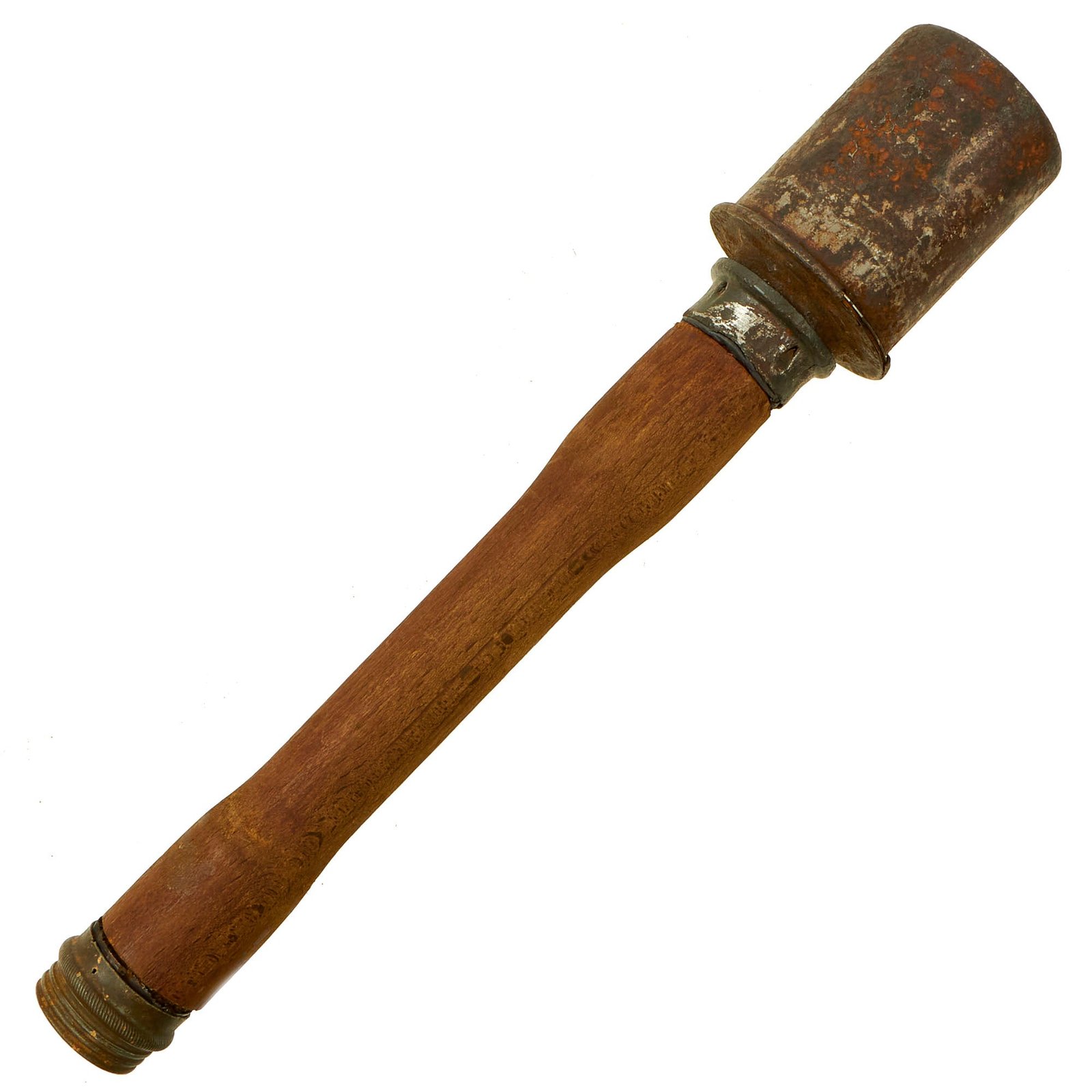 Buy Original German WWII Inert M24 Stick Grenade Dated 1943 by Metallwarenfabrik Siegwerk Gebrüder Schuppener, Siegen Westfalen - Stielhandgranate | Original Firearms Antique For Sale