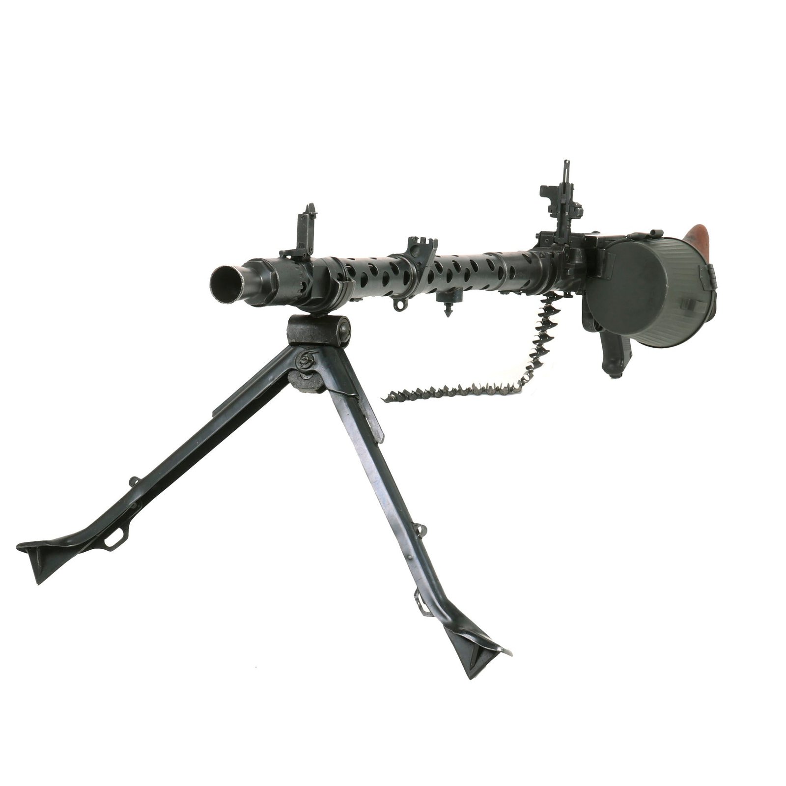 Buy Original German WWII MG 34 Display Machine Gun by Waffenwerke Brünn with Basket Belt Carrier & Belt - dated 1944 | Original Firearms Antique For Sale