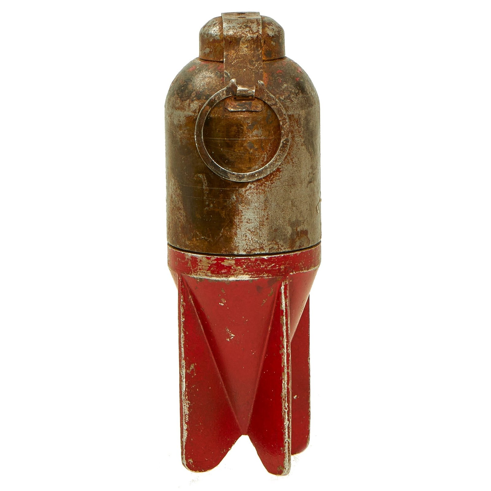Buy Original Italian WWII "Red Devil" 45mm Brixia Model 35 Mortar Bomb | Original Firearms Antique For Sale