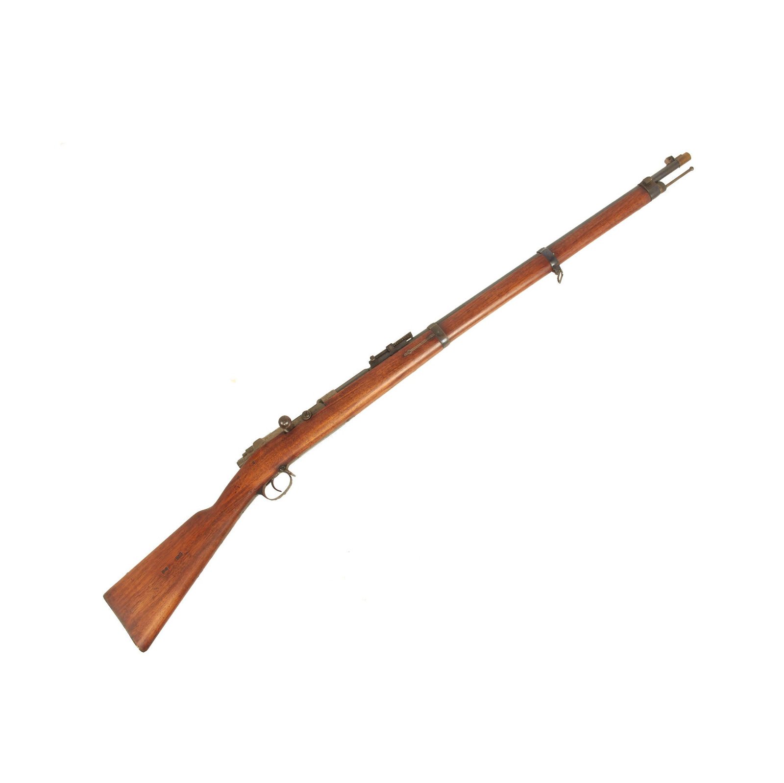 Buy Original Imperial German Mauser Model 1871/84 Magazine Service Rifle by Amberg Dated 1888 with Muzzle Cover - Matching Serial 86120 | Original Firearms Antique For Sale