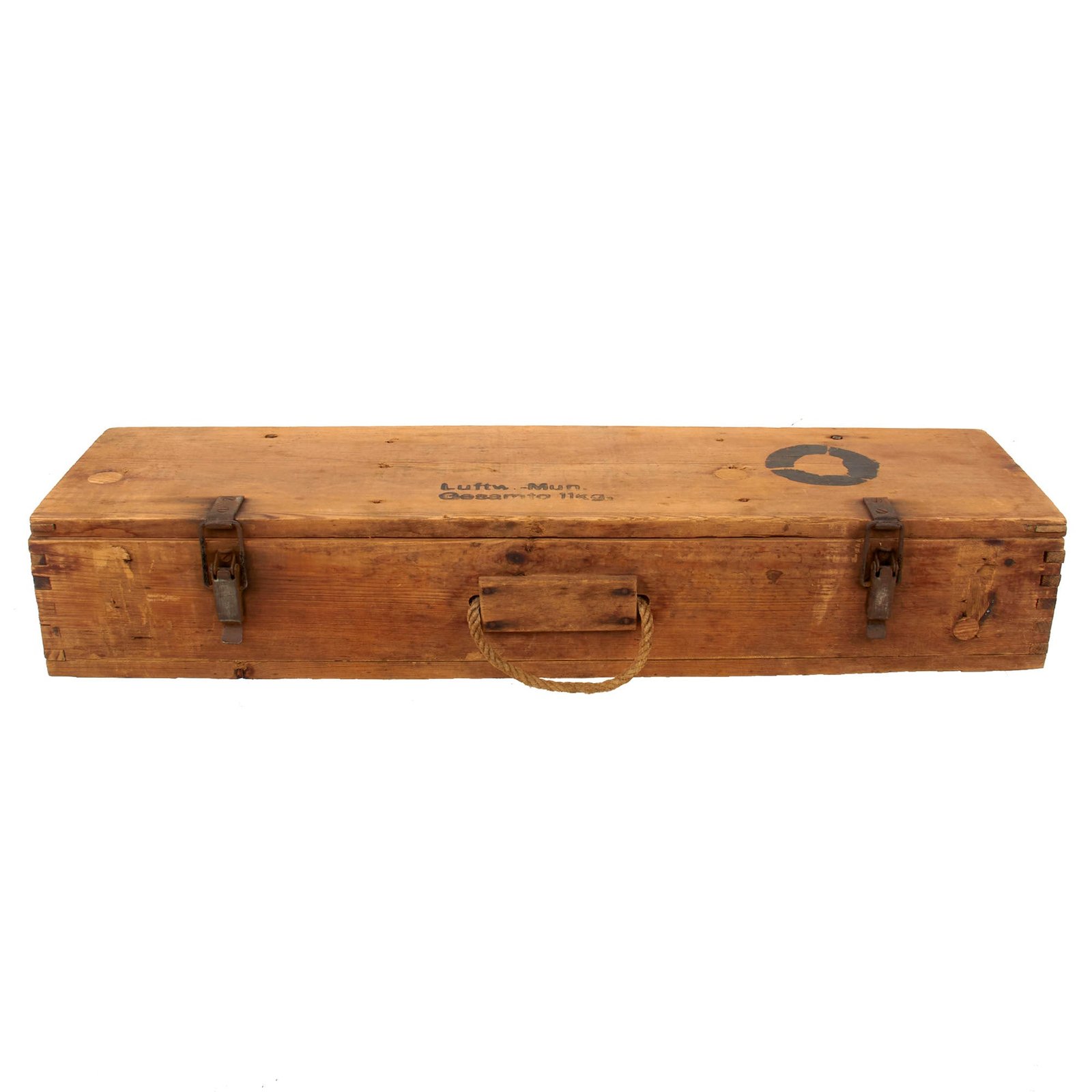 Buy Original German WWII Panzerschreck RPzB 54 8.8cm Anti-Tank Rocket Crate with Markings & Extras | Original Firearms Antique For Sale