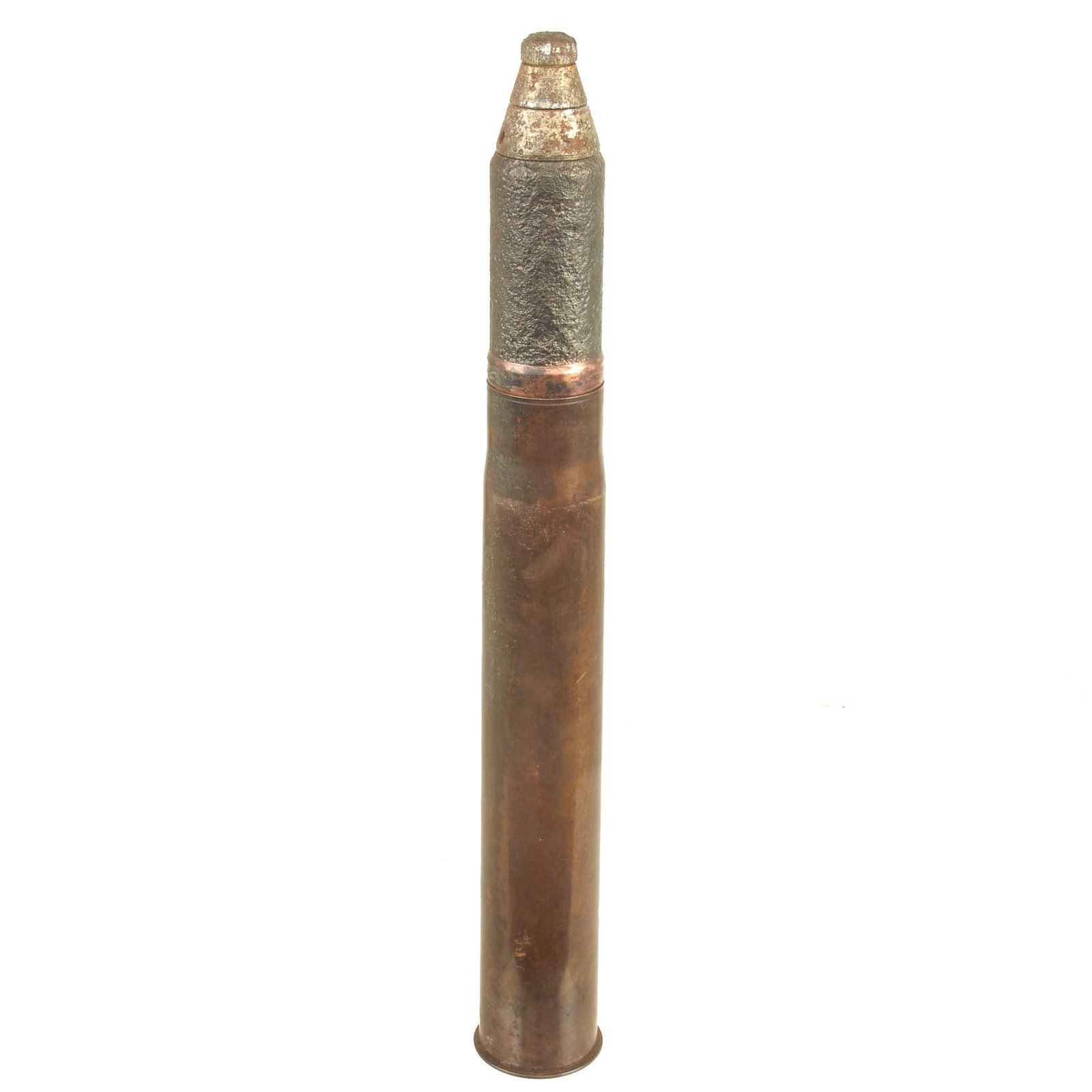 Buy Original Rare Soviet WWII Inert UO-243 45mm Fragmentation Round with KTM-1 Fuze | Original Firearms Antique For Sale