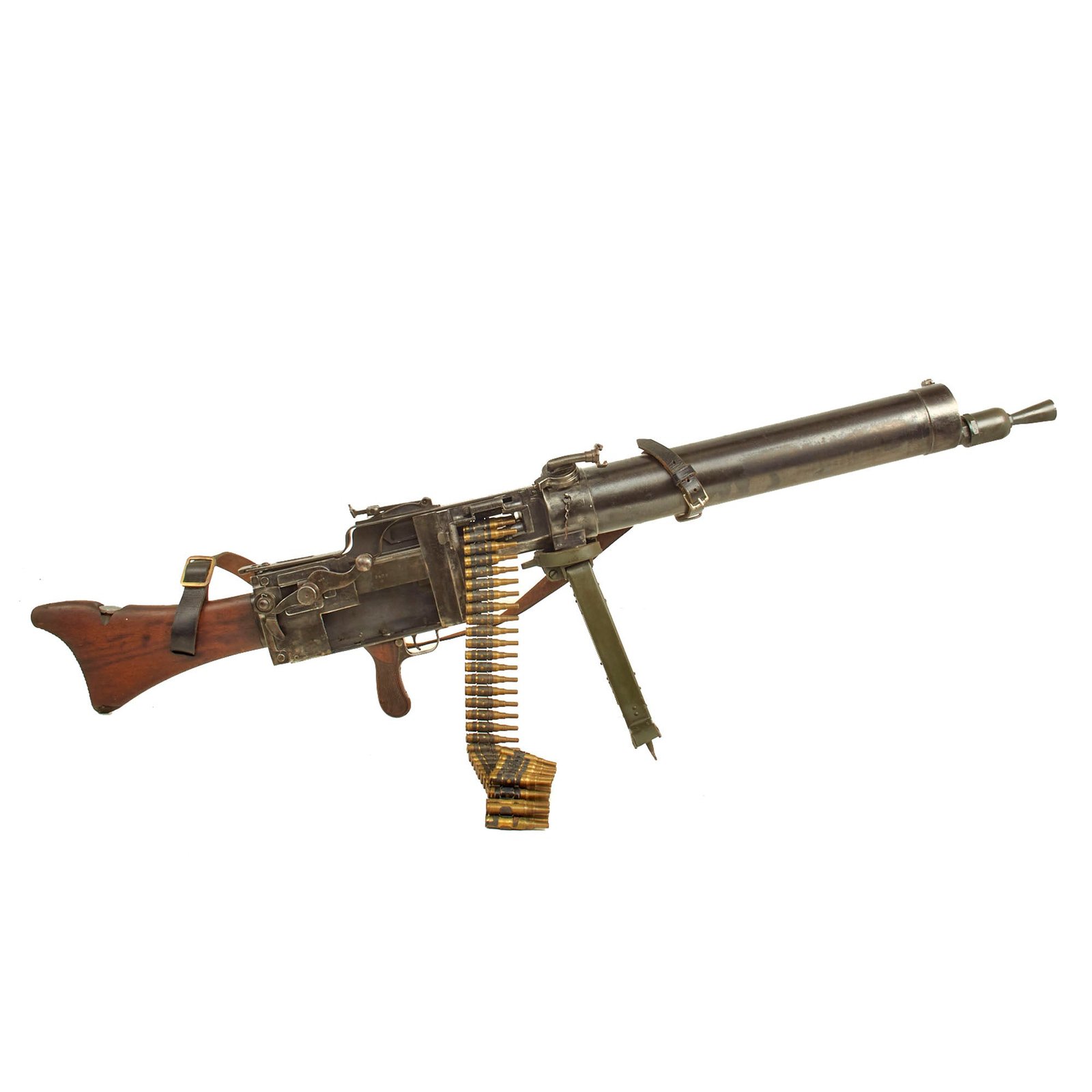 Buy Original German WWI Maxim MG 08/15 Display Machine Gun Serial 5409 a by Spandau Arsenal with Sling & Dummy Ammo - dated 1918 | Original Firearms Antique For Sale