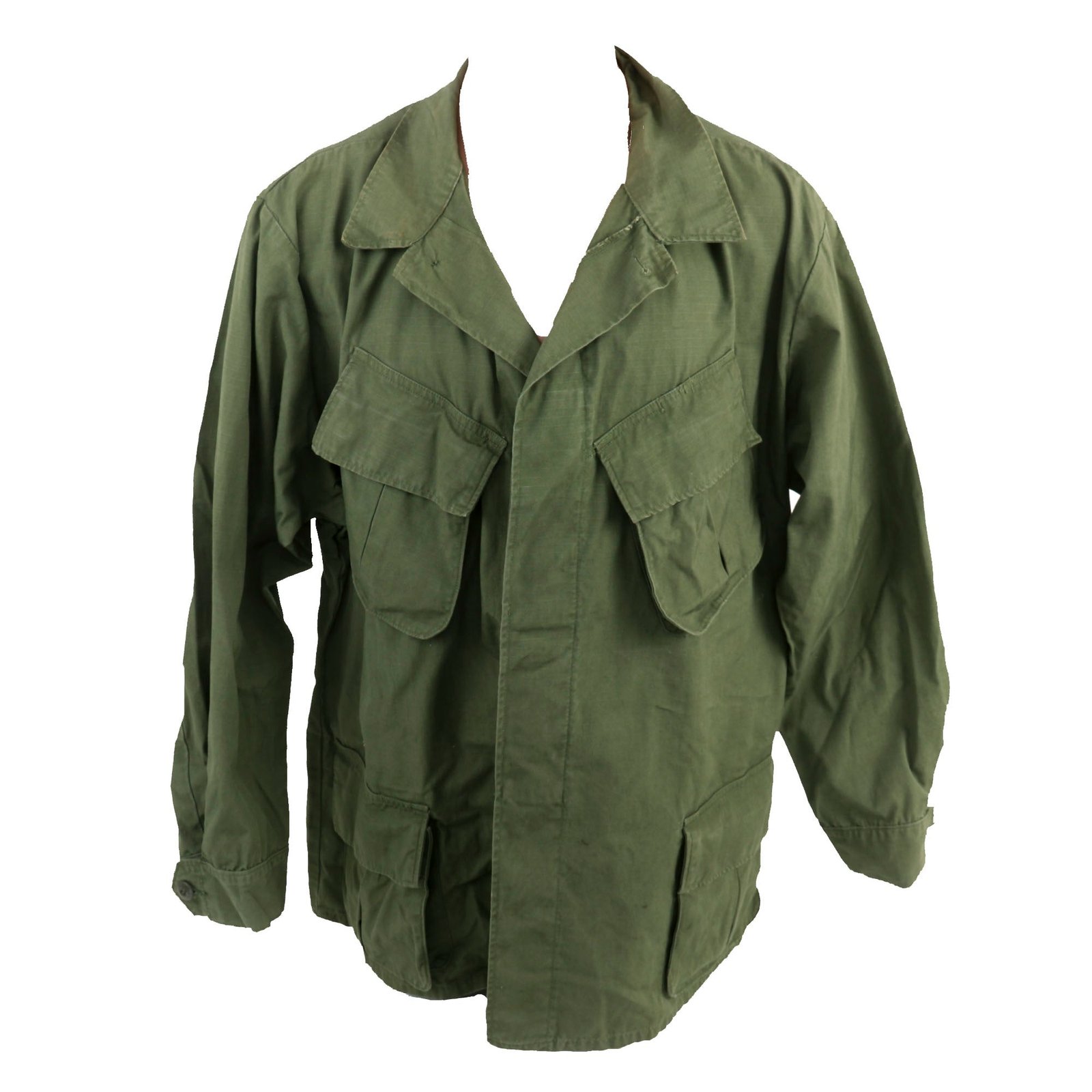 Buy Original U.S. Vietnam War Era Unissued OG-107 “Type III” Poplin Ripstop Jungle Jacket - Size: XL-Regular | Original Firearms Antique For Sale