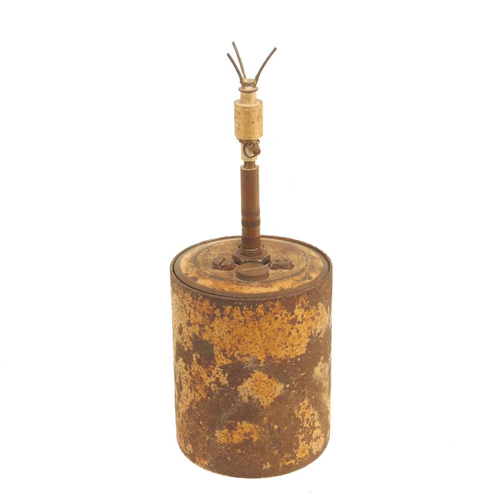 Buy Original WWII German Bouncing Betty S-Mine with Original Shrapnel and 1940 Dated Pressure Fuse | Original Firearms Antique For Sale
