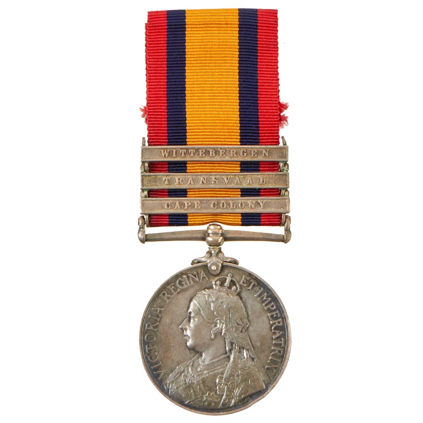 Buy Original British Second Boer War Named Version Three Queen's South Africa Medal With 5 Clasps - Sergeant James Price (4380), Prince of Wales's Leinster Regiment (Royal Canadians) | Original Firearms Antique For Sale