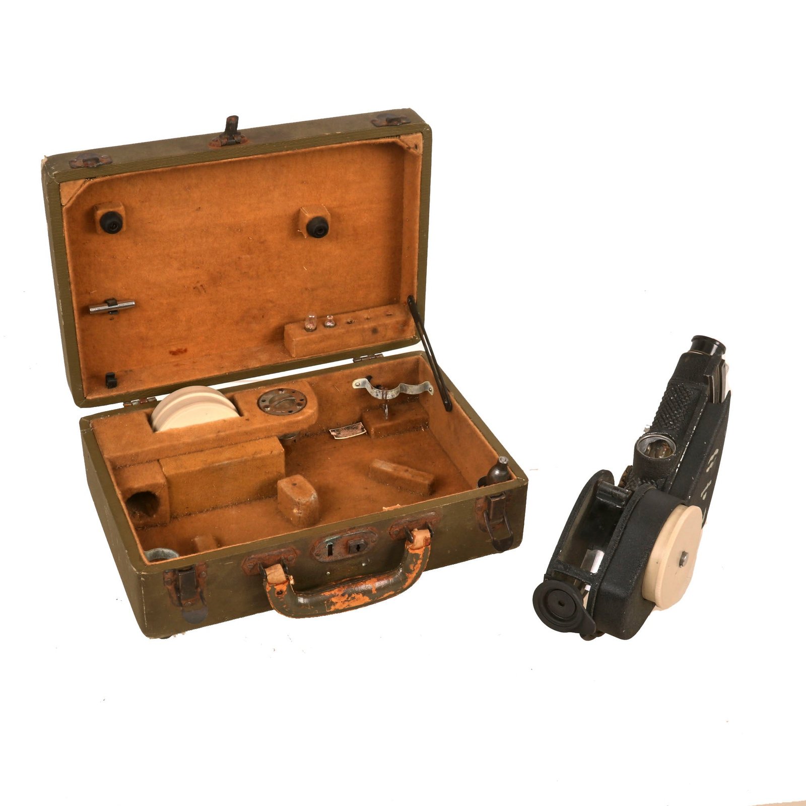 Buy Original U.S. WWII Army Air Force A-12 Aircraft Bubble Sextant in Case | Original Firearms Antique For Sale