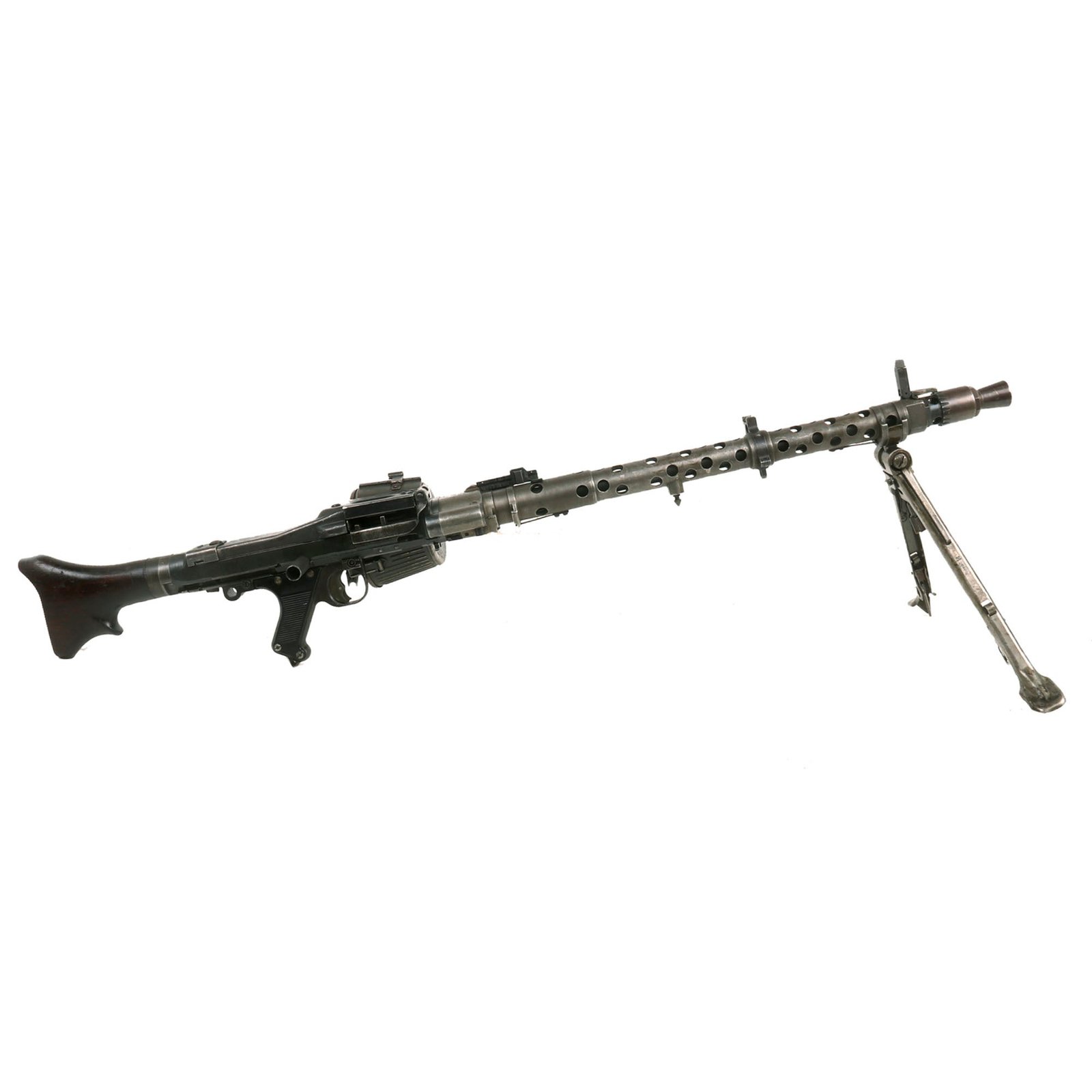 Buy Original German WWII 1945 Dated MG 34 Display Machine Gun by Waffenwerke Brünn with 1943 Dated Belt Carrier | Original Firearms Antique For Sale