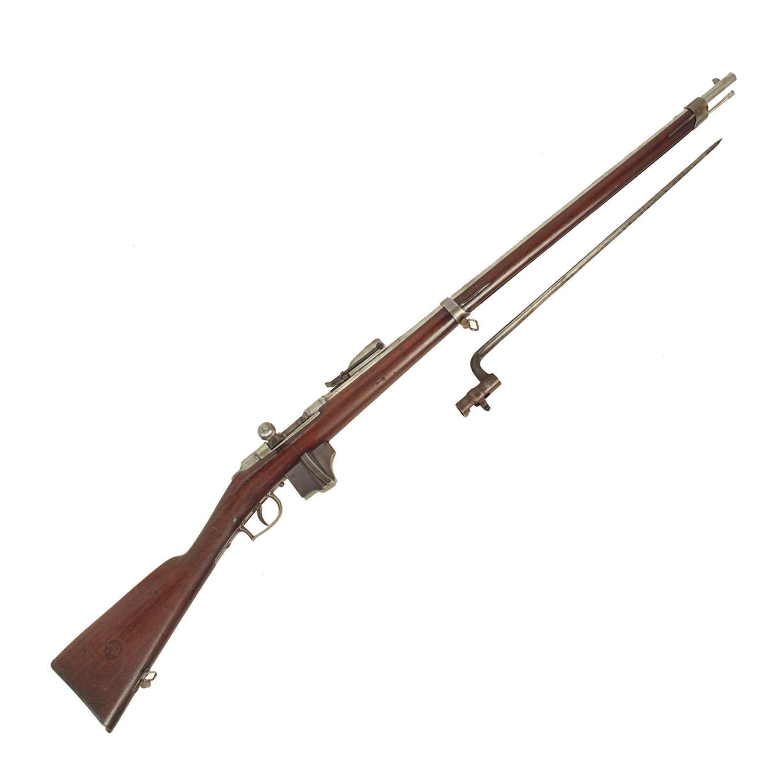 Buy Original Dutch Beaumont-Vitali M1871/88 Bolt Action Magazine Conversion Rifle Serial 4383 with Bayonet - Dated 1873 | Original Firearms Antique For Sale