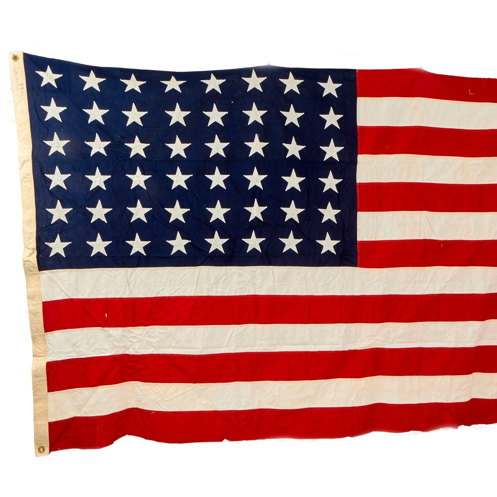Buy Original U.S. WWII Era 48 Star Flag by Valley Forge Flag Co. - 5 x 9 ½ ft. | Original Firearms Antique For Sale