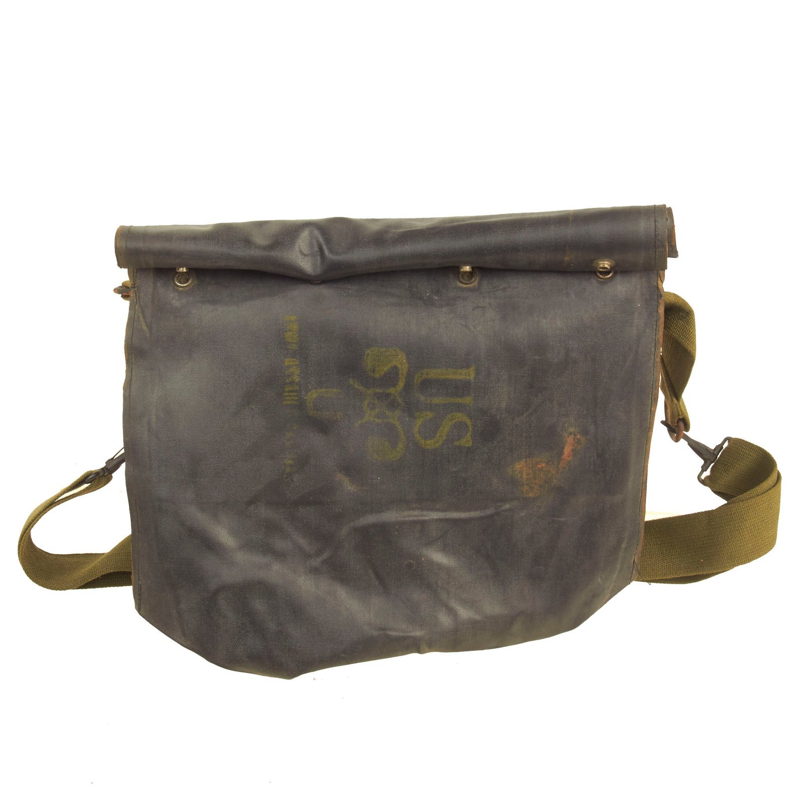Buy Original U.S. WWII D-Day Invasion E7 Assault Carrier For M5 Gas Mask | Original Firearms Antique For Sale