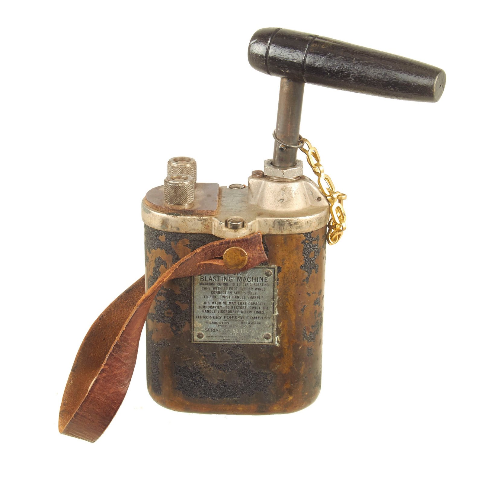Buy Original U.S. WWII D-Day Army 10 Cap Blasting Machine by Hercules Powder Co. - Demolition Team | Original Firearms Antique For Sale