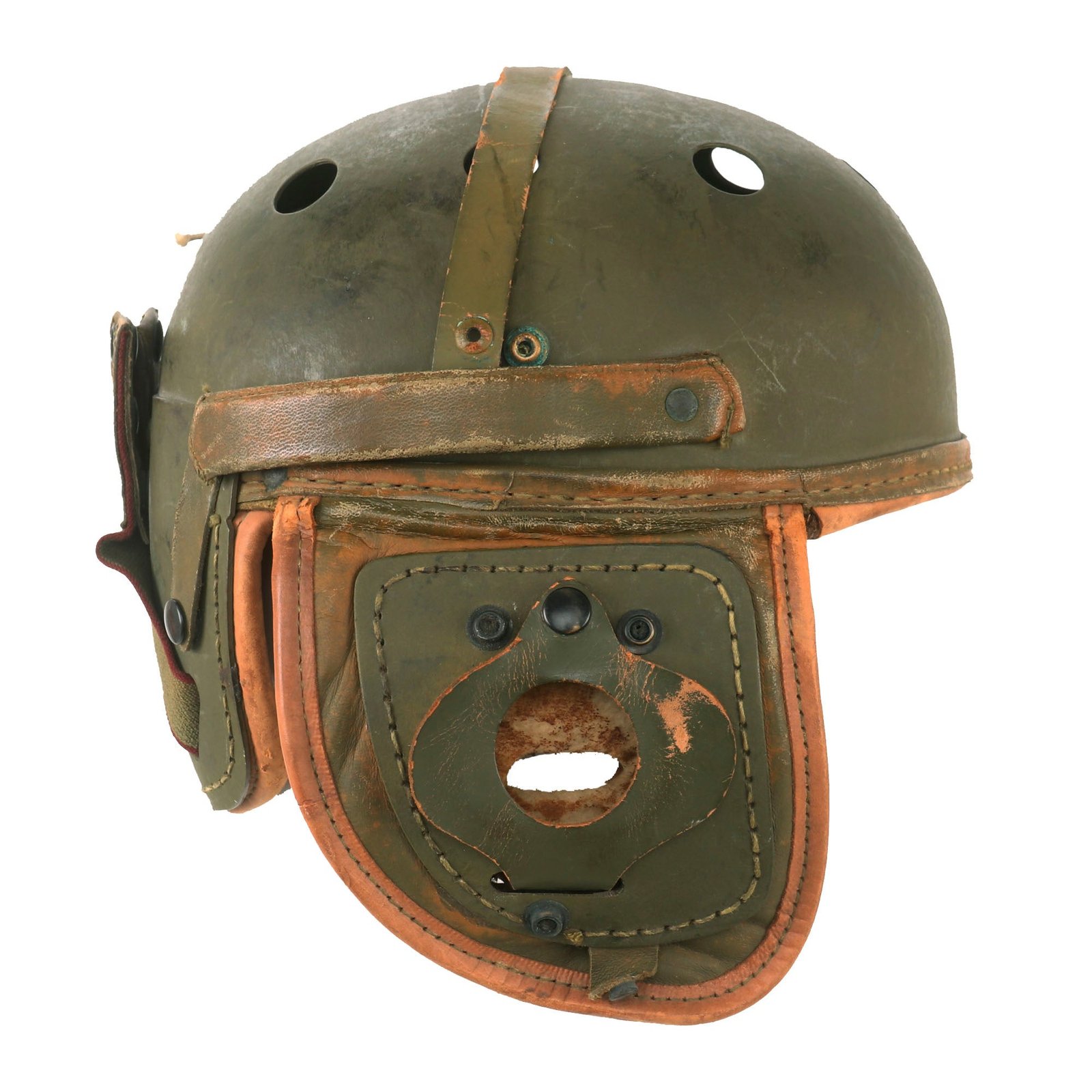 Buy Original U.S. WWII M38 Tanker Helmet by Rawlings Manufacturing Co - Size 7 | Original Firearms Antique For Sale