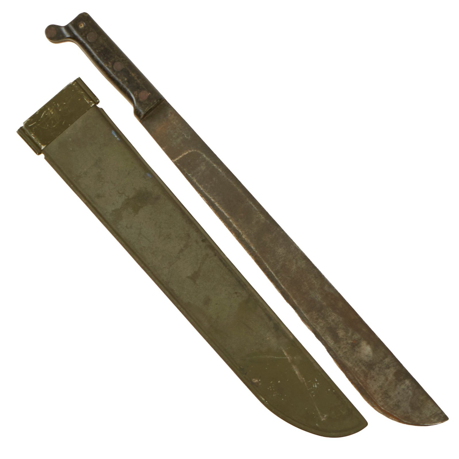 Buy Original U.S. Vietnam War M1942 Machete by Ontario Knife. Co. with Scabbard - Dated 1959 | Original Firearms Antique For Sale
