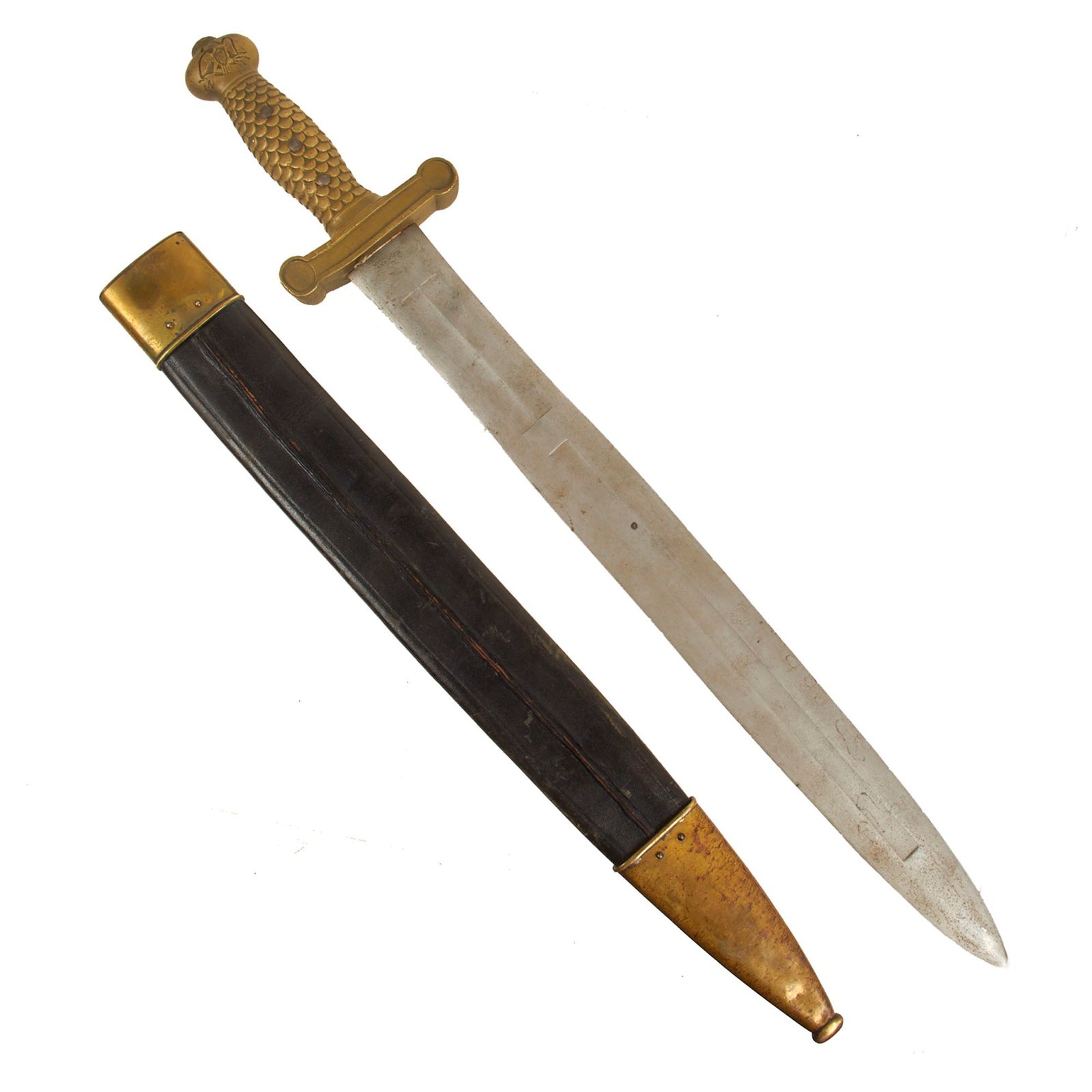 Buy Original U.S. Civil War Ames Model 1832 Artillery Short Sword with Scabbard - Dated 1835 | Original Firearms Antique For Sale