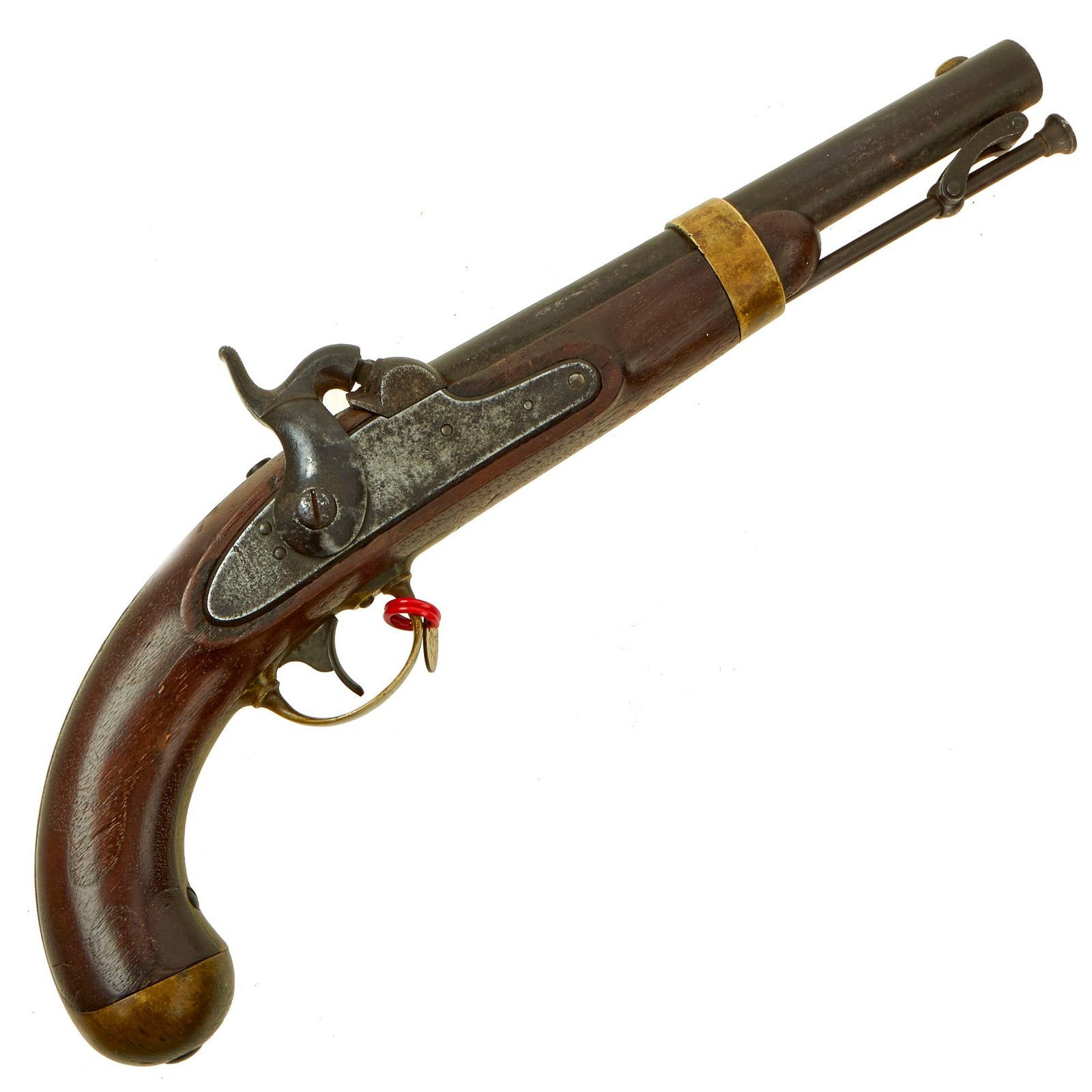Buy Original U.S. Civil War Era M-1842 Percussion Cavalry Pistol by H. Aston & Co. - dated 1852 | Original Firearms Antique For Sale