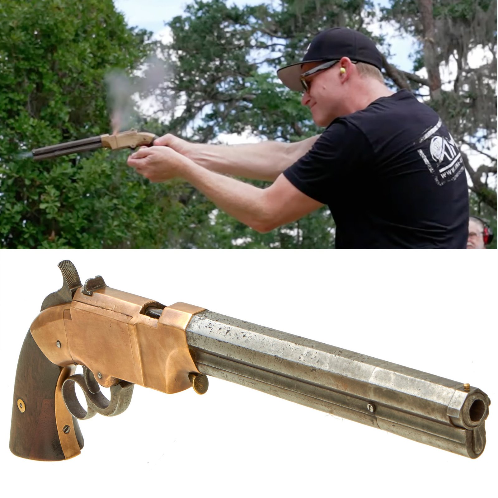 Buy Original U.S. Civl War 1857 New Haven Arms Co. Volcanic Navy 8-Inch Barrel Belt Pistol .41 Lever Action - Serial No. 2442 - As Seen on History Channel Pawn Stars | Original Firearms Antique For Sale