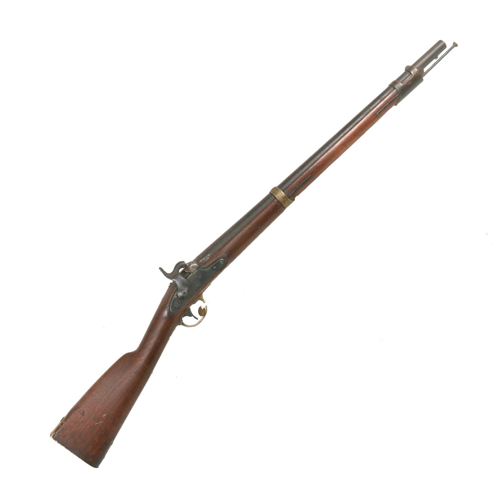 Buy Original U.S. Civil War Era Springfield Model 1847 Percussion Cavalry Carbine Converted to Artillery Musketoon - dated 1853 | Original Firearms Antique For Sale