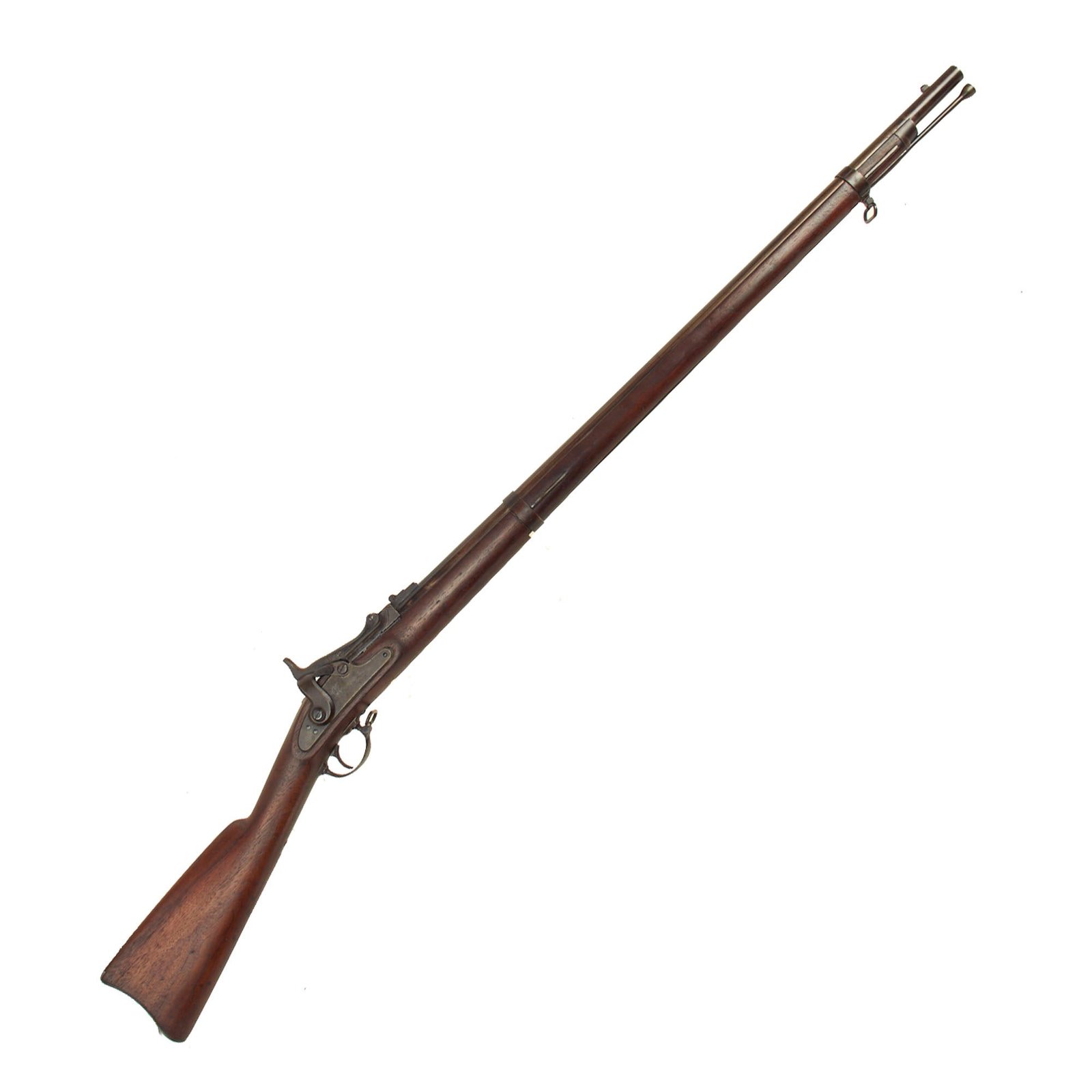 Buy Original U.S. Civil War Springfield M-1863 Short Rifle Converted to M-1865 Trapdoor using Scarce 1st ALLIN System | Original Firearms Antique For Sale