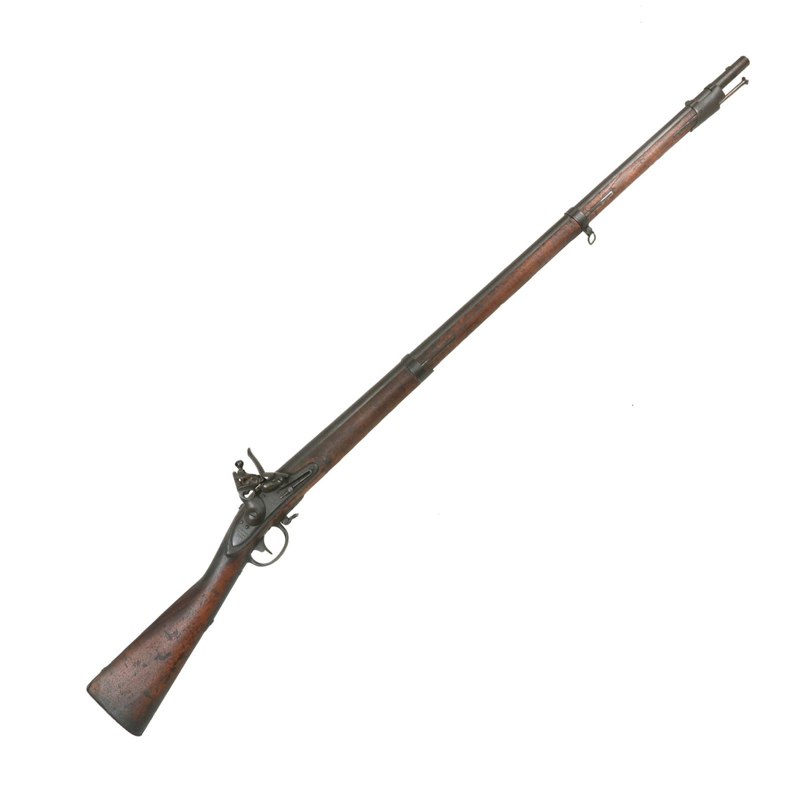 Buy Original U.S. Springfield Model 1816 Flintlock Musket by Harpers Ferry with Cut Stock - Unconverted - Dated 1819 | Original Firearms Antique For Sale
