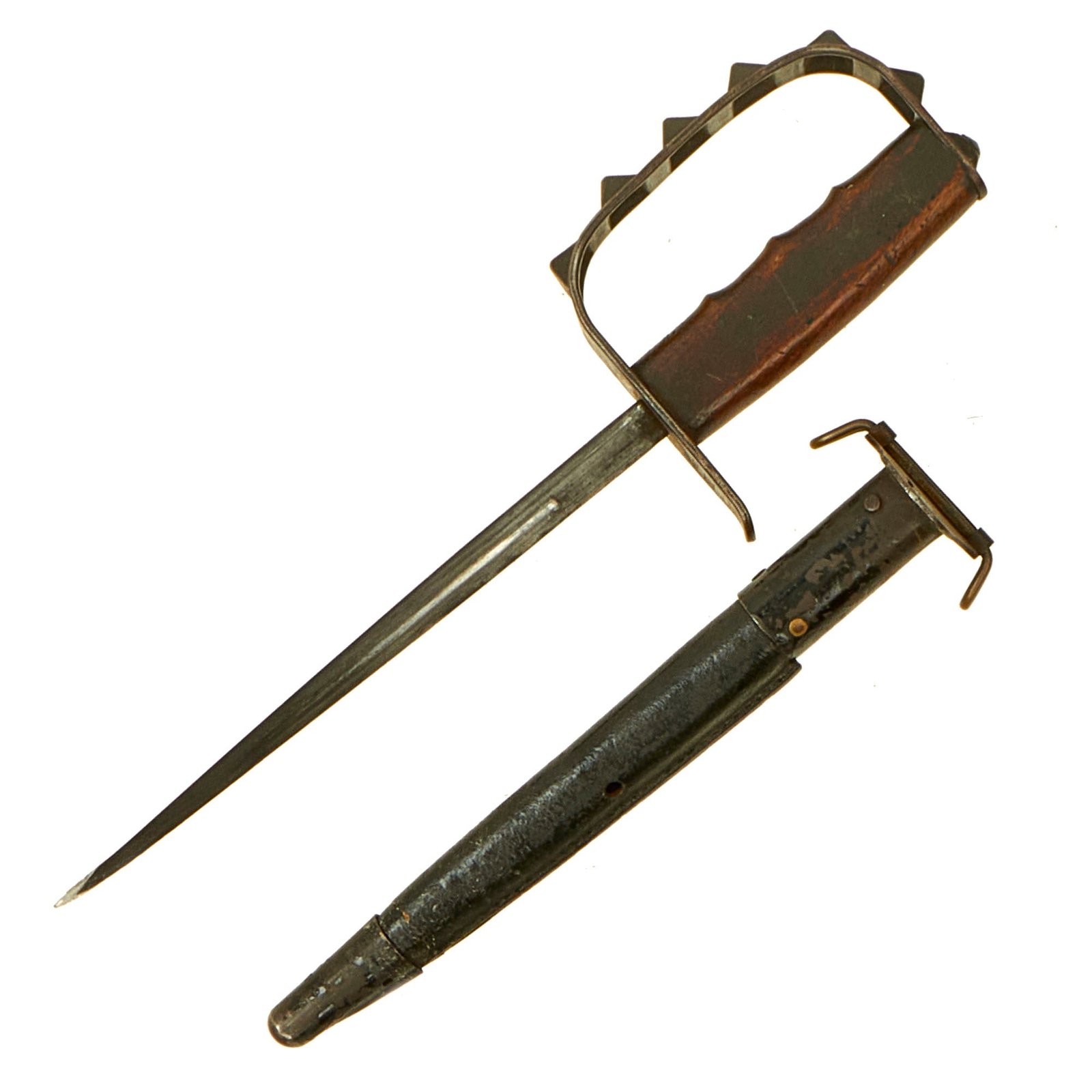 Buy Original U.S. WWI M1917 Trench Knife by L.F. & C. dated 1917 with Scabbard by Jewell dated 1918 | Original Firearms Antique For Sale