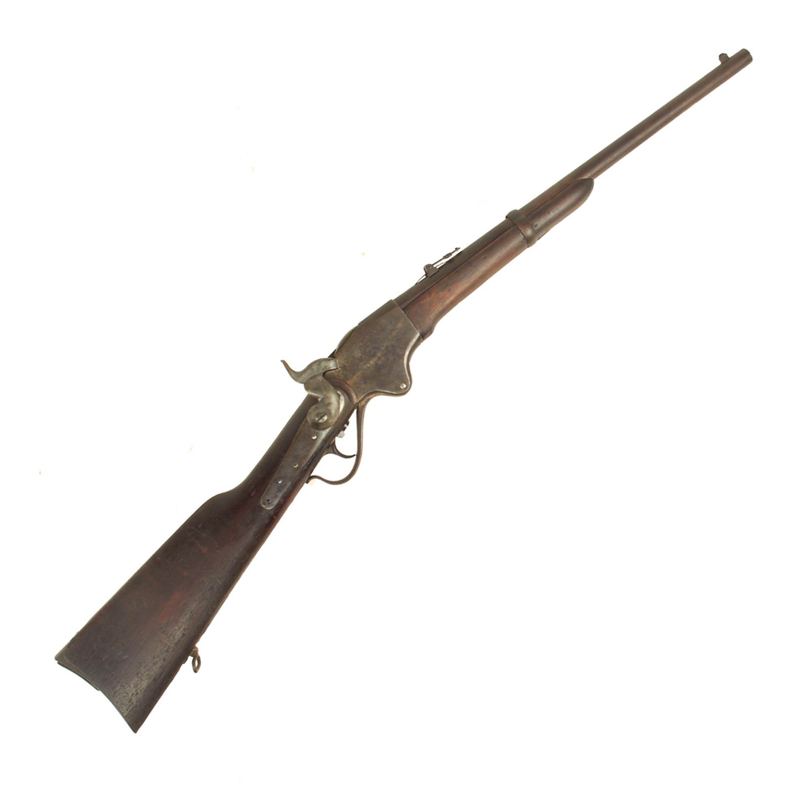 Buy Original U.S. Spencer Model 1865 Saddle Ring Repeating Carbine with Stabler Cutoff - Serial 13836 | Original Firearms Antique For Sale