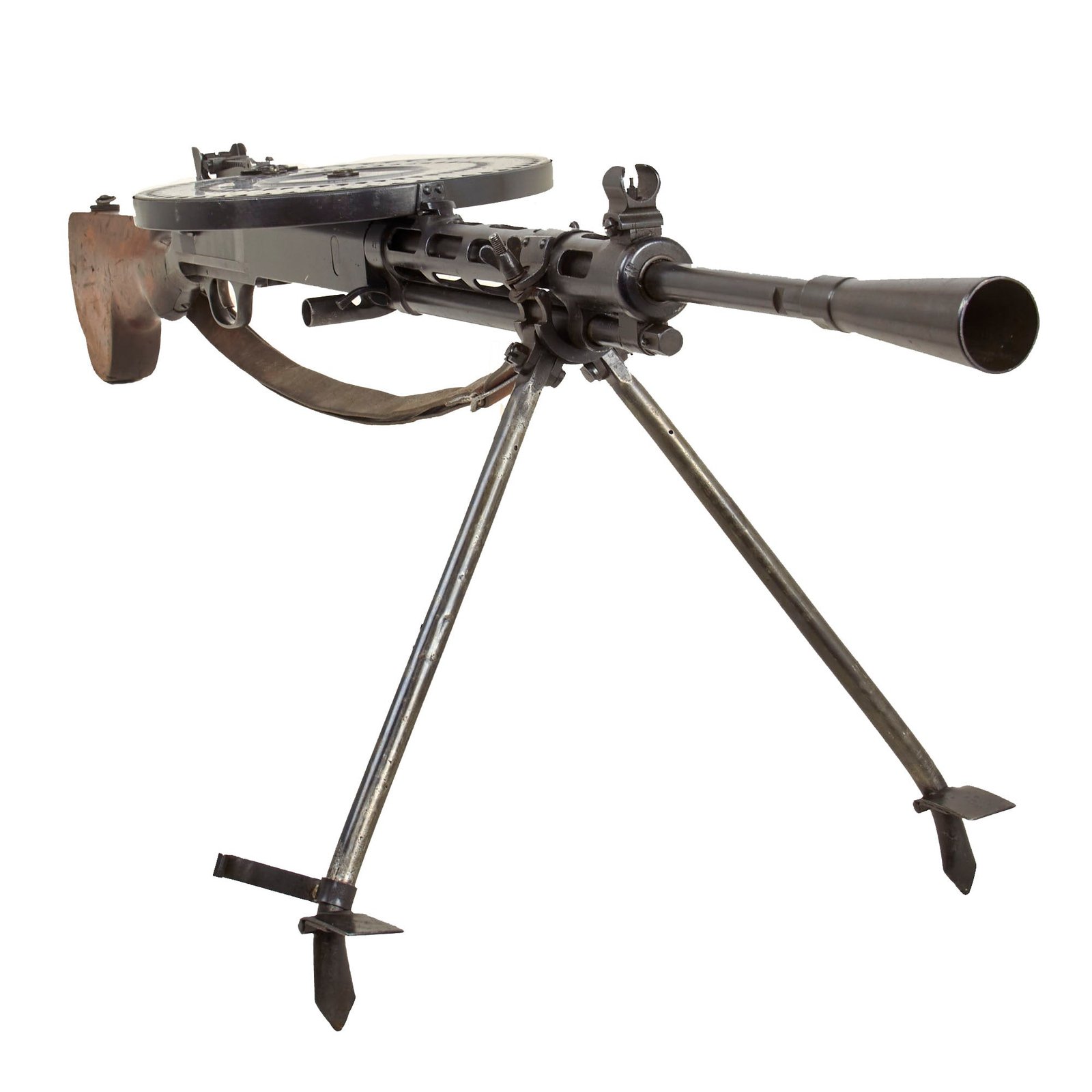 Buy Original Soviet WWII Era Degtyaryov DP 28 Display Light Machine Gun with 1939 Dated Bipod, Pan Magazine & Sling | Original Firearms Antique For Sale