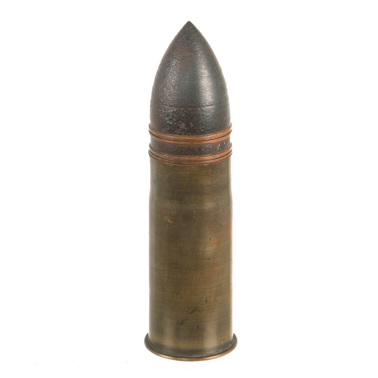 Buy Original French WWI Inert 37mm Hotchkiss Round with Removable Projectile | Original Firearms Antique For Sale