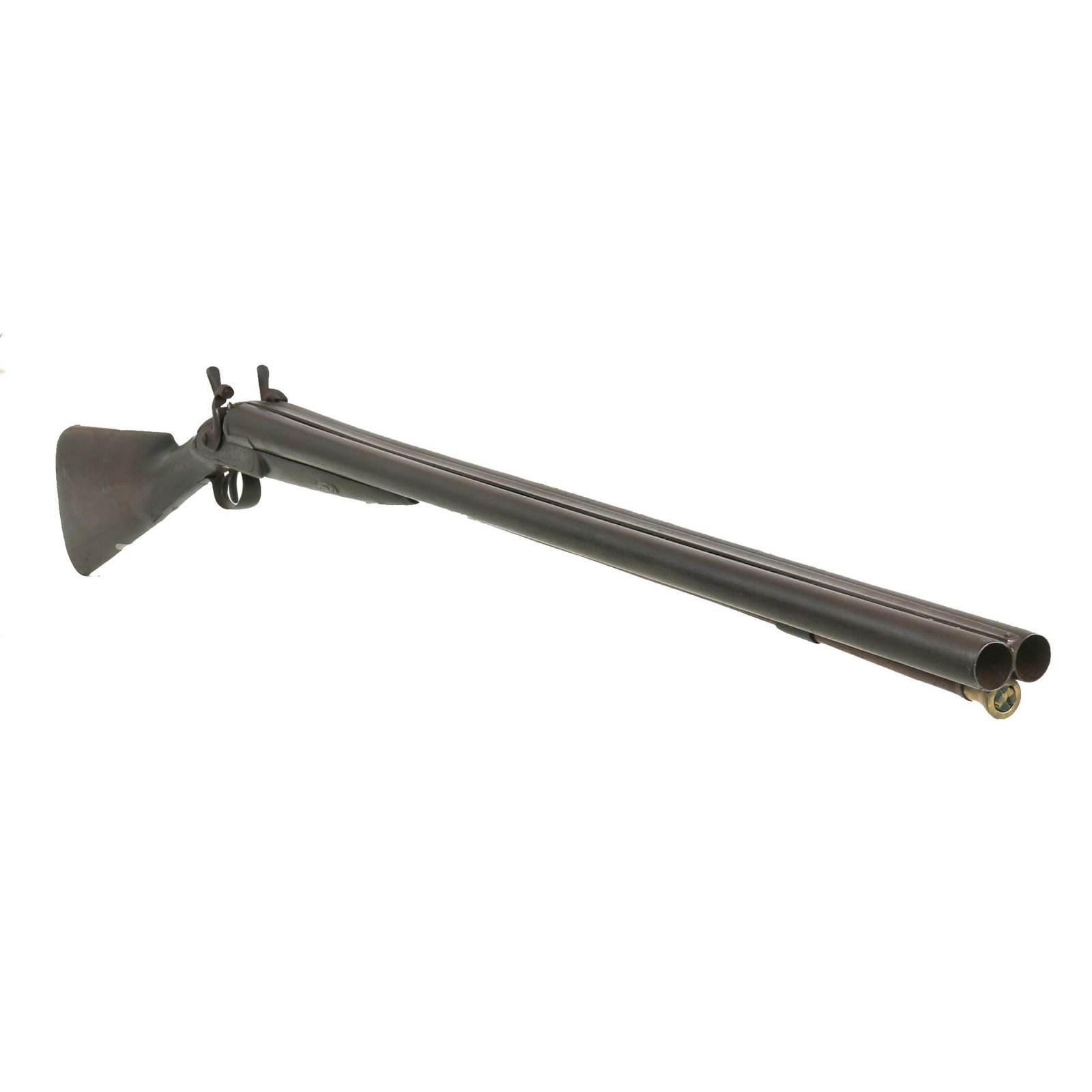 Buy Original British 12 Bore Double Barrel Percussion Shotgun with Birmingham Proof Marks - circa 1860 | Original Firearms Antique For Sale