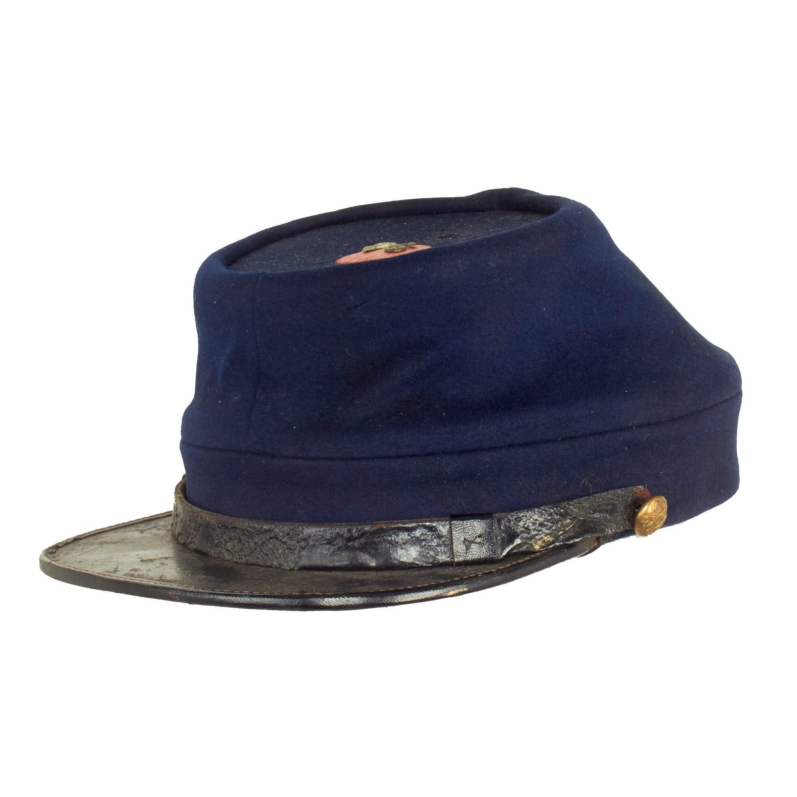 Buy Original U.S. Civil War Private Purchase Chasseur Style Pattern Kepi With 76th New York Infantry Regiment Badge by Bent and Bush | Original Firearms Antique For Sale