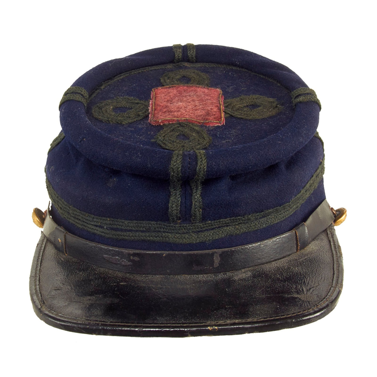 Buy Original U.S. Civil War Private Purchase Chasseur Style Pattern Officers Kepi With XXV Corps, 1st Division Patch | Original Firearms Antique For Sale
