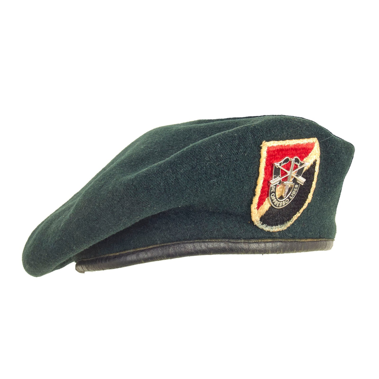 Buy Original U.S. Vietnam War 6th Special Forces Group (Airborne) Green Beret Dated 1966 - Size 6 ⅝ | Original Firearms Antique For Sale