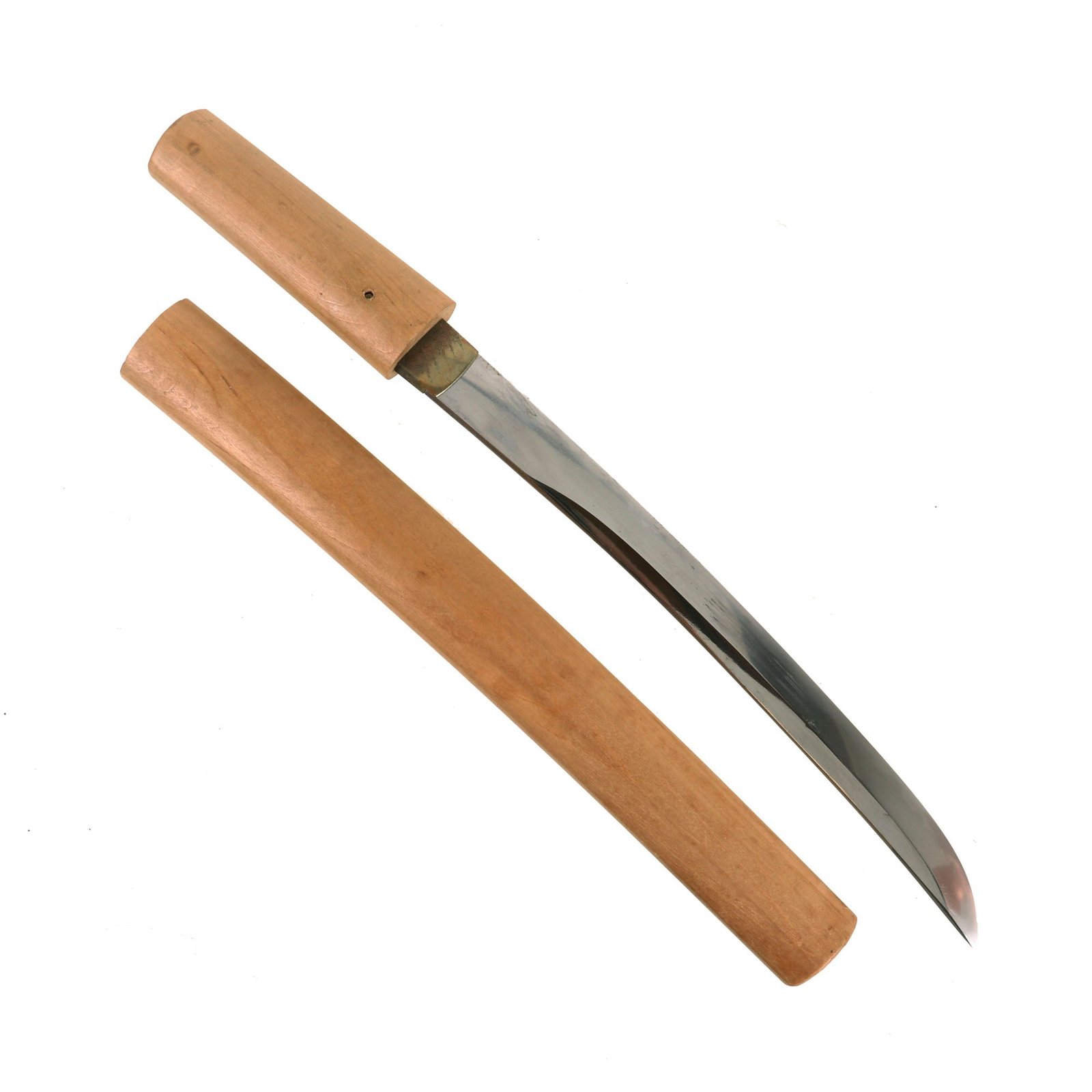 Buy Original Japanese Muromachi Period Ko-Wakizashi Short Sword Made from Naginata Blade in Resting Scabbard | Original Firearms Antique For Sale