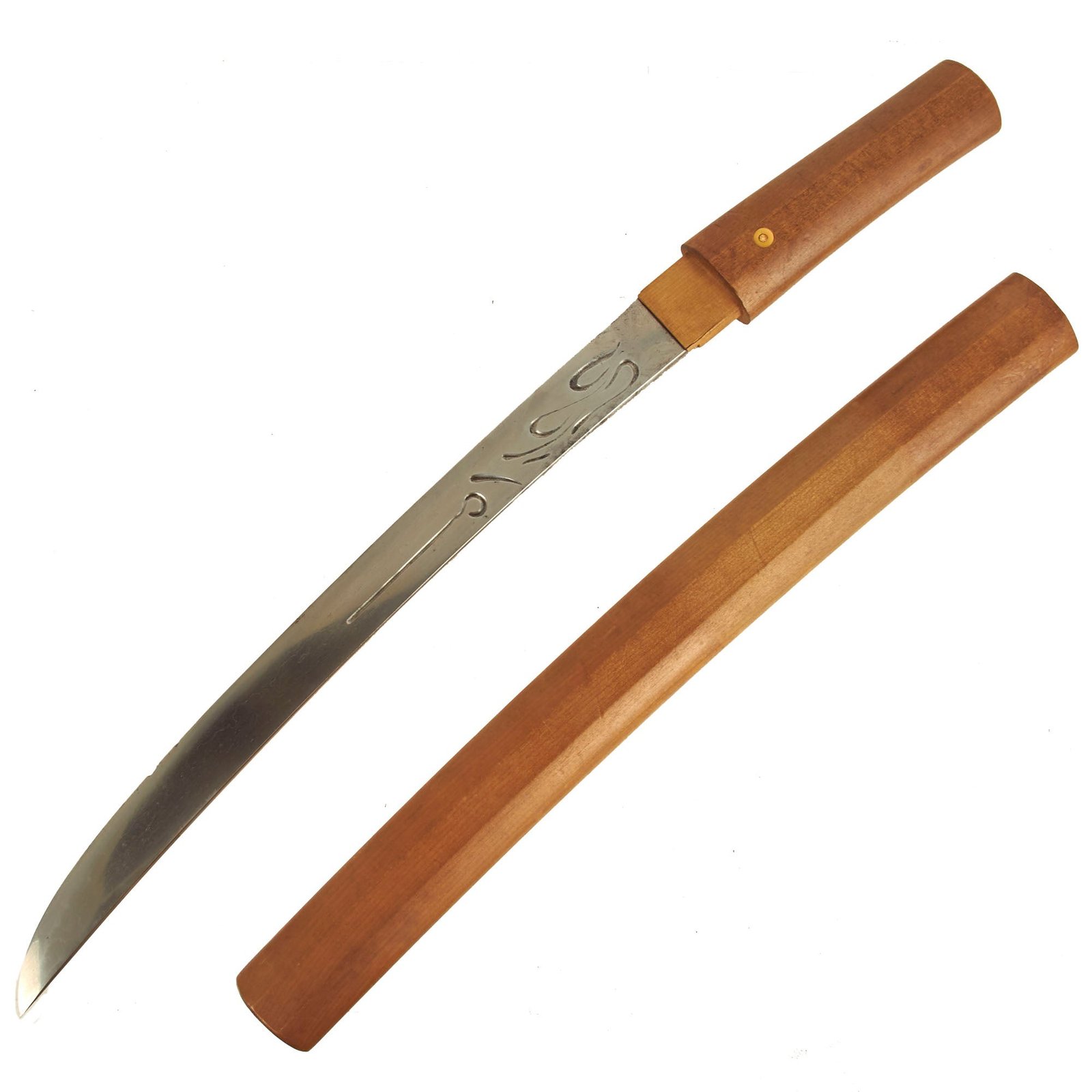 Buy Original 14th Century Japanese Wakizashi Short Sword by 2nd Gen SOSHU-DEN AKIHIRO in Resting Scabbard | Original Firearms Antique For Sale