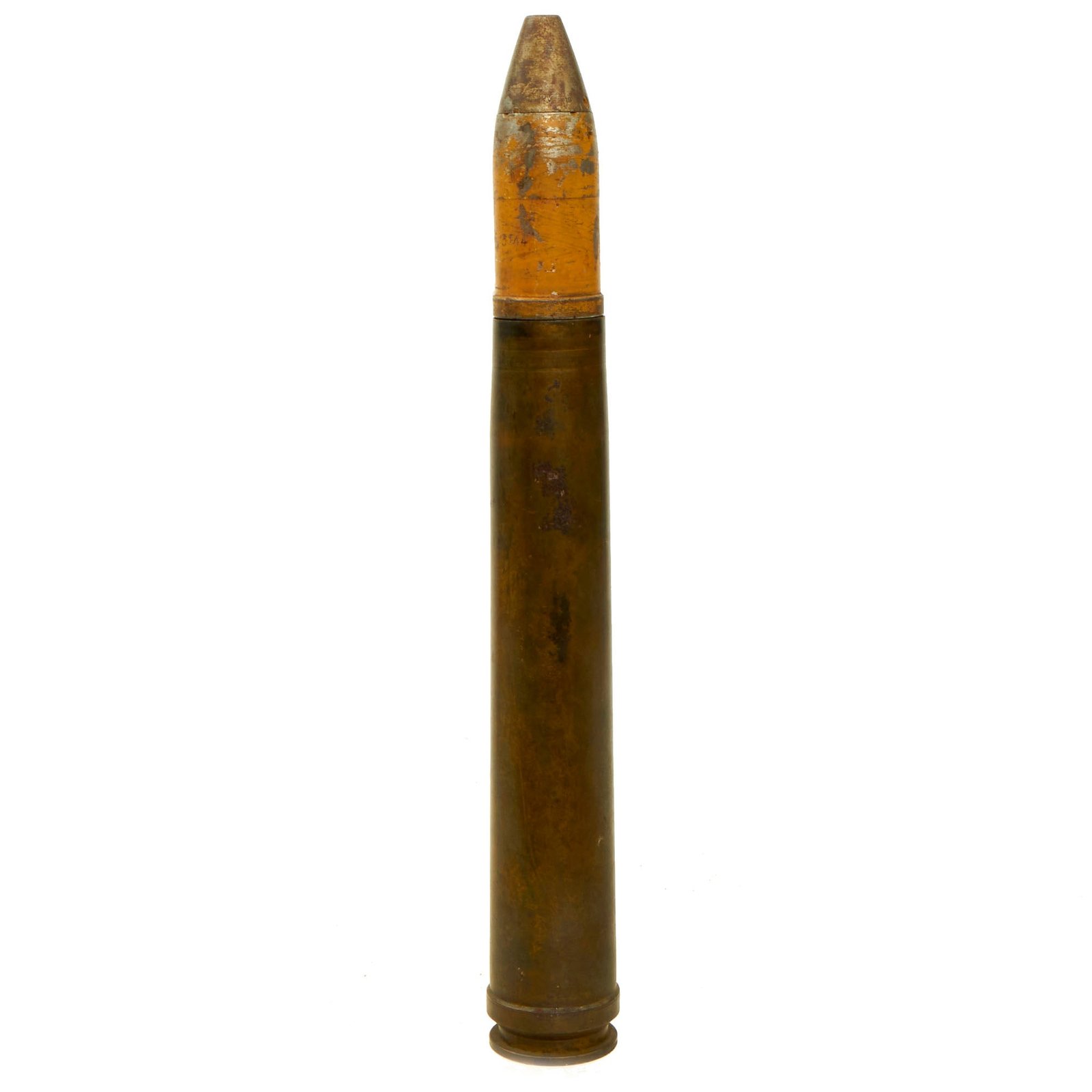 Buy Original German WWII Flak High Explosive 3.7cm Shell - 37mm Anti-Tank - Dated 1940 | Original Firearms Antique For Sale