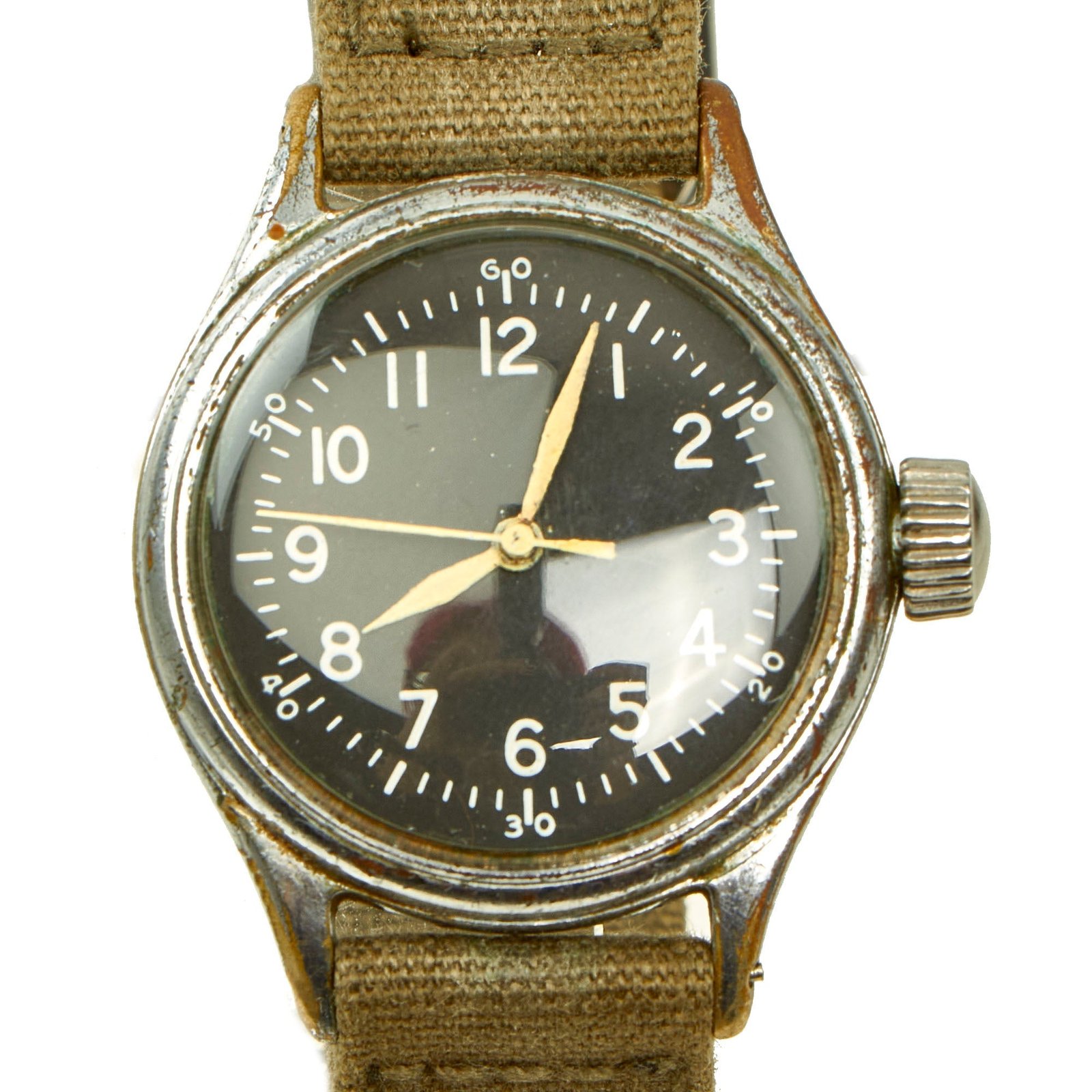Buy Original U.S. WWII 1943 Type A-11 USAAF Wrist Watch by Bulova - Fully Functional | Original Firearms Antique For Sale
