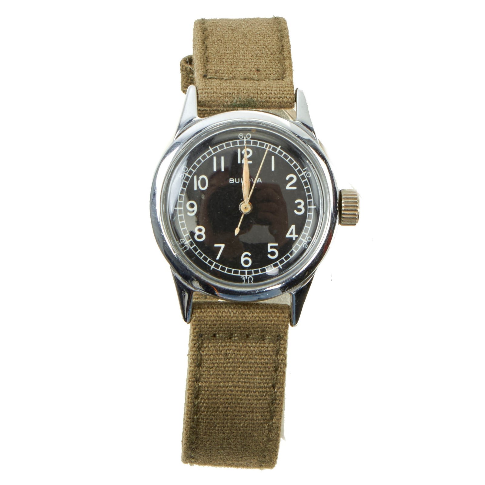 Buy Original U.S. WWII 1943 Type A-11 USAAF Wrist Watch by Bulova - Fully Functional | Original Firearms Antique For Sale