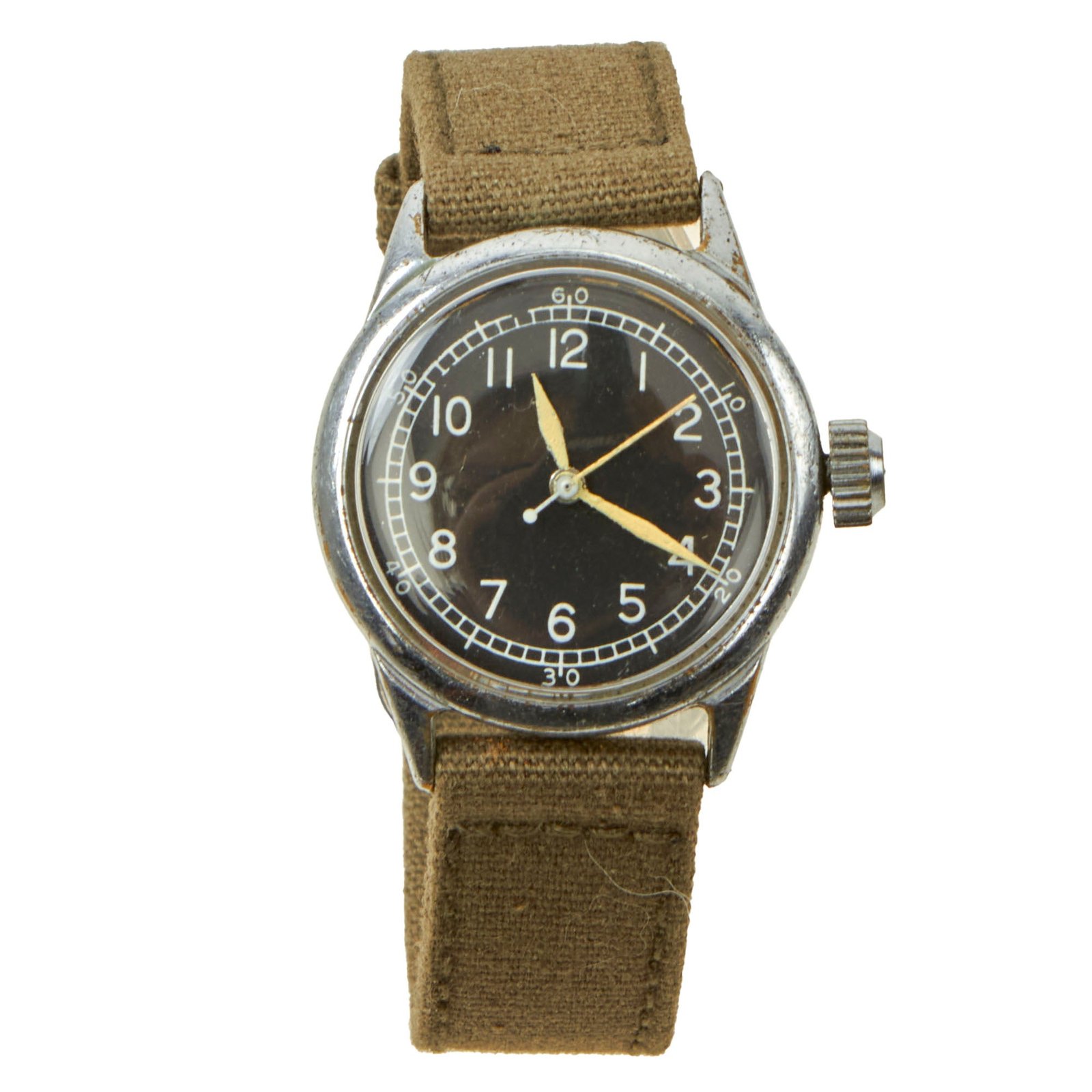 Buy Original U.S. WWII 1943 Type A-11 USAAF Wrist Watch by Bulova - Fully Functional | Original Firearms Antique For Sale