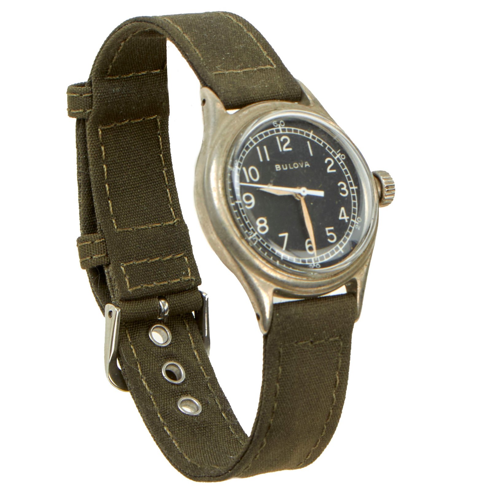 Buy Original U.S. WWII 1943 Type A-11 USAAF Wrist Watch by Bulova - Fully Functional | Original Firearms Antique For Sale