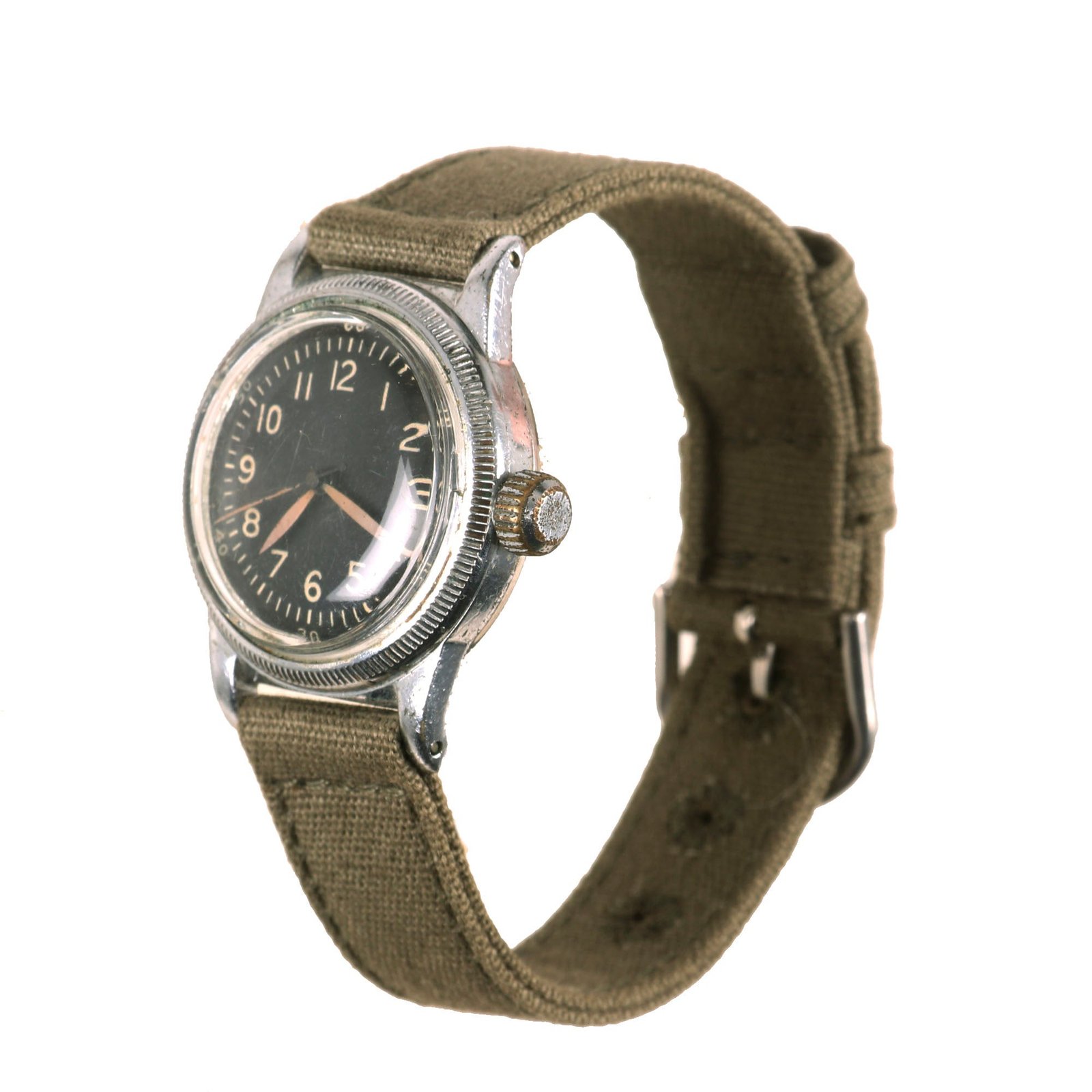 Buy Original U.S. WWII 1944 Dated Type A-11 US Army Wrist Watch by Waltham - Fully Functional | Original Firearms Antique For Sale