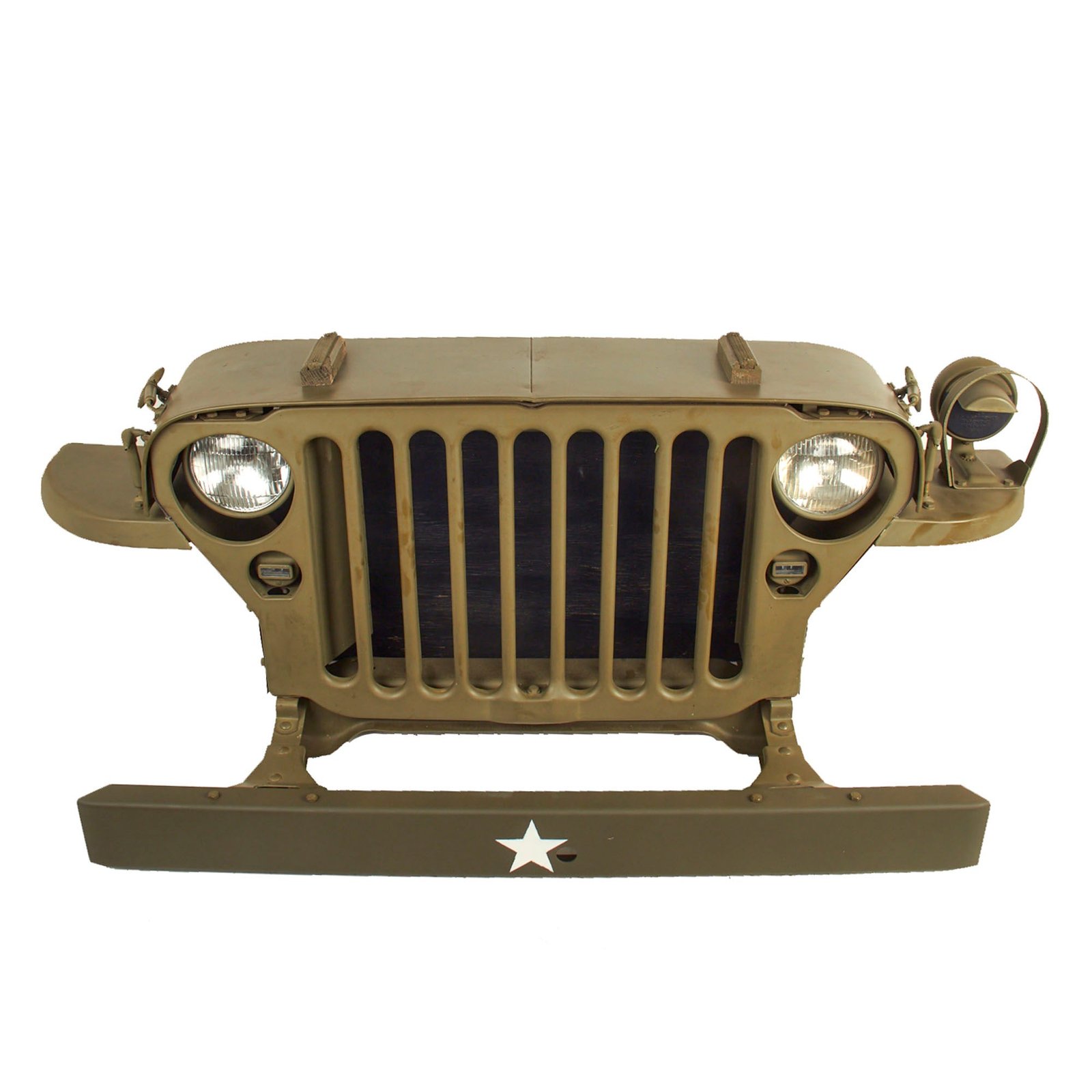 Buy Original U.S. WWII Willys MB Jeep Front End Wall Display | Original Firearms Antique For Sale