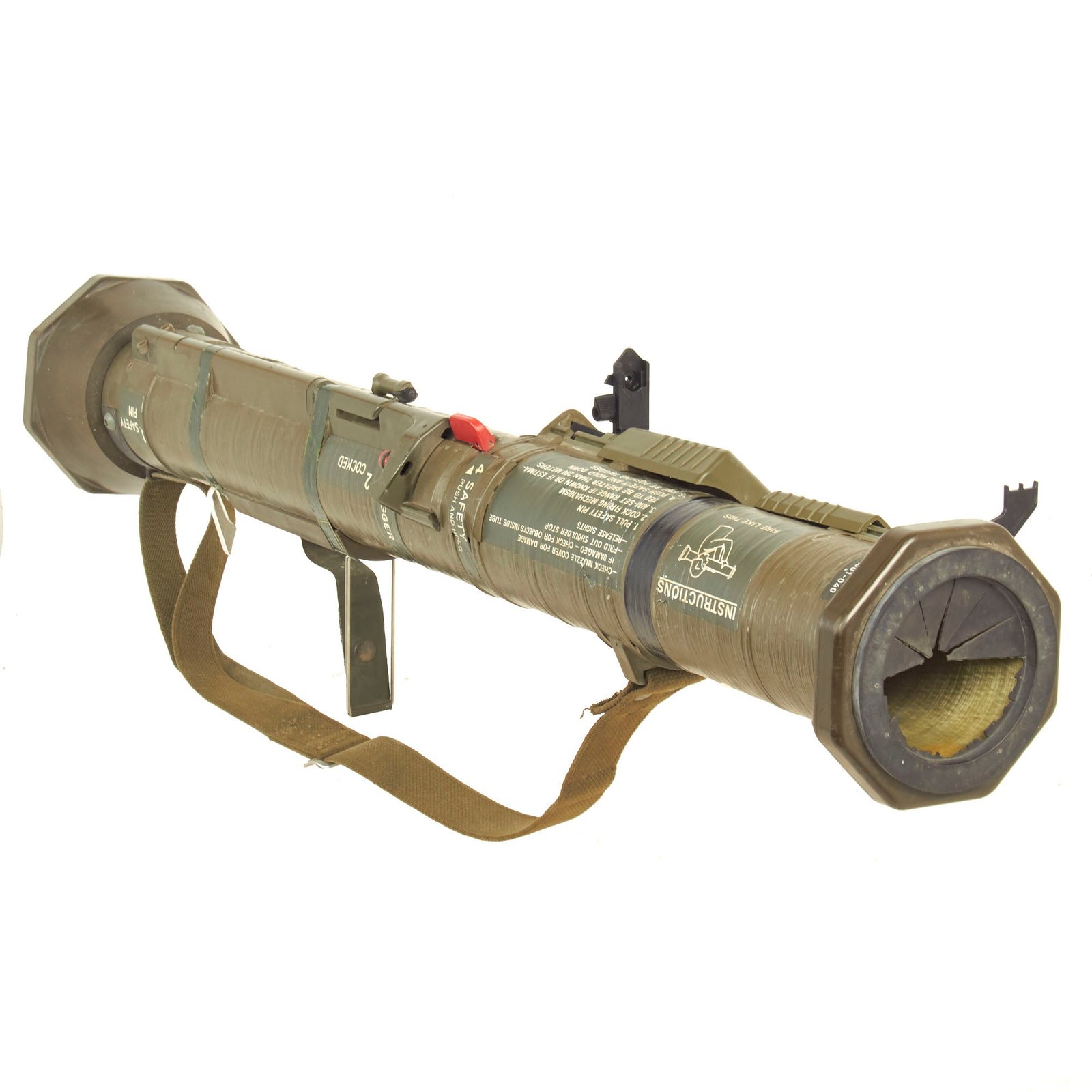 Buy Original U.S. M163 AT-4 Recoilless Smoothbore 84mm Anti-Tank Launcher with Sling - Inert | Original Firearms Antique For Sale