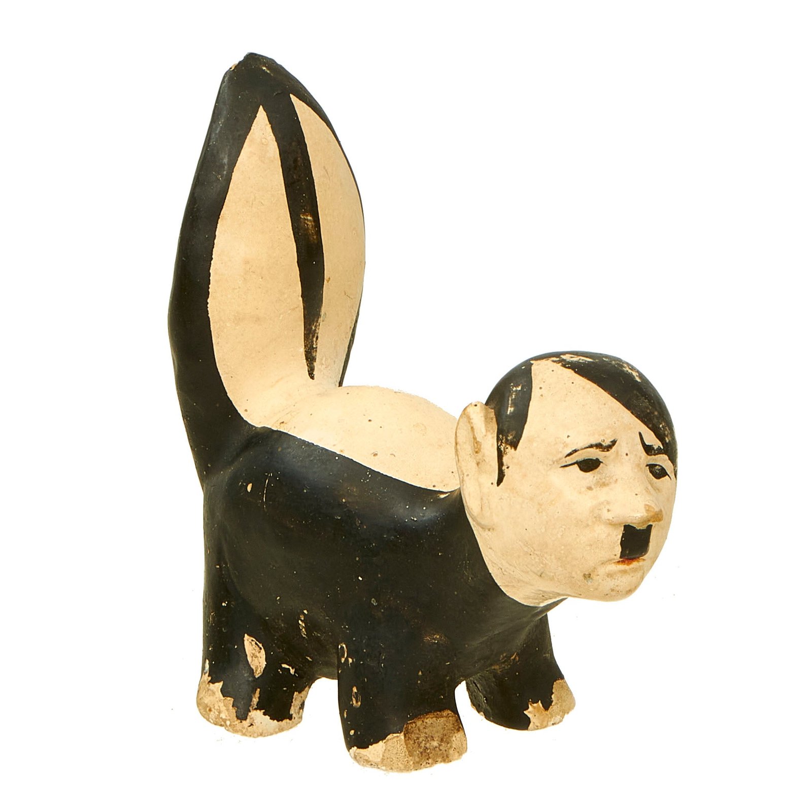Buy Original U.S. WWII American Anti-German Ceramic “Der Phew-Ur” Skunk Caricature from Long Prairie, Minnesota | Original Firearms Antique For Sale
