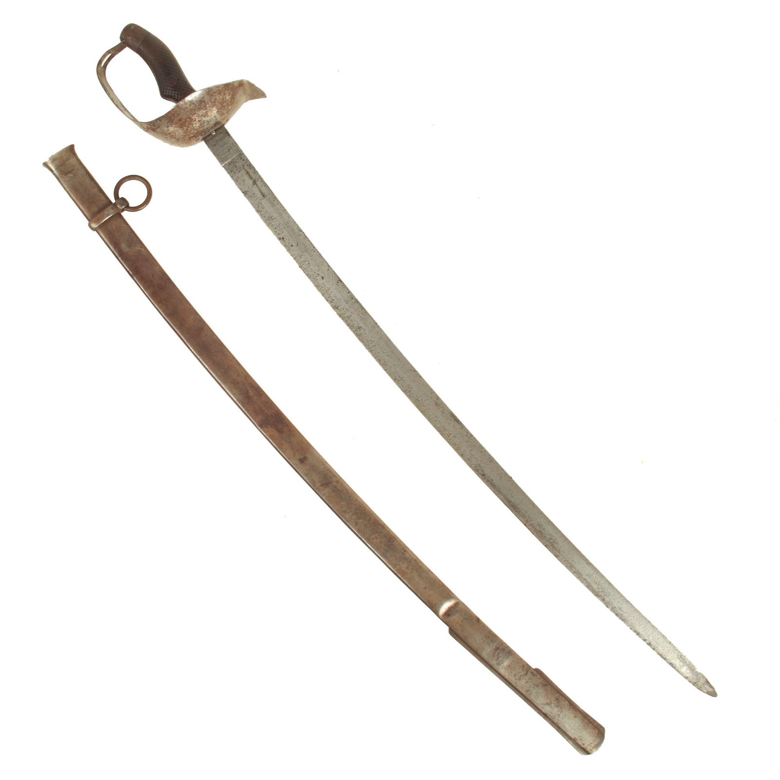 Buy Original Spanish-American War Modelo 1895 Mounted Troops Saber and Scabbard dated 1898 by Toledo - U.S. Bringback | Original Firearms Antique For Sale